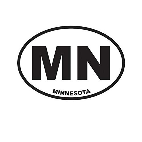 EW Designs Minnesota State Oval Vinyl Decal Sticker - 5