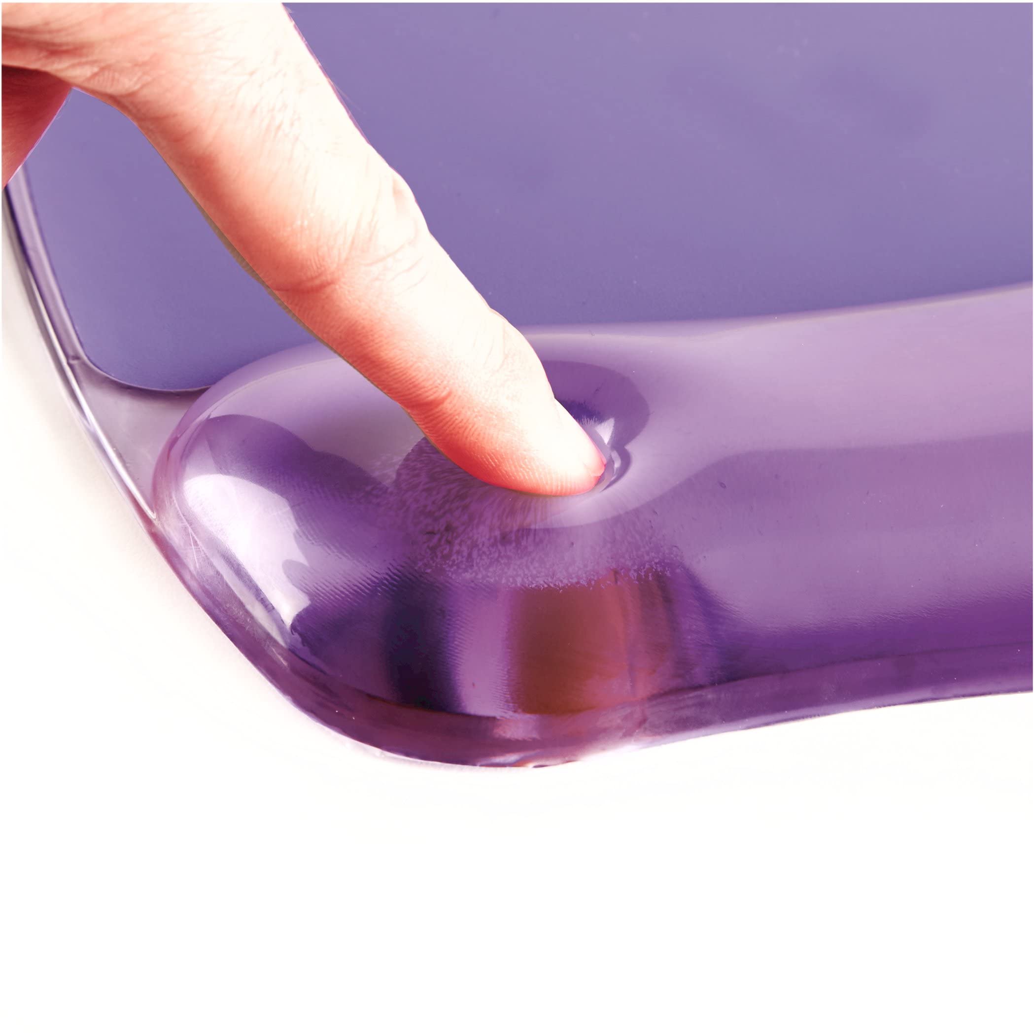 Fellowes Crystals Gel Mouse Pad with Wrist Support - Ergonomic Comfort for Office & Gaming (Purple, Model 91441) - Perfect for Computer Workstations & Home Desks