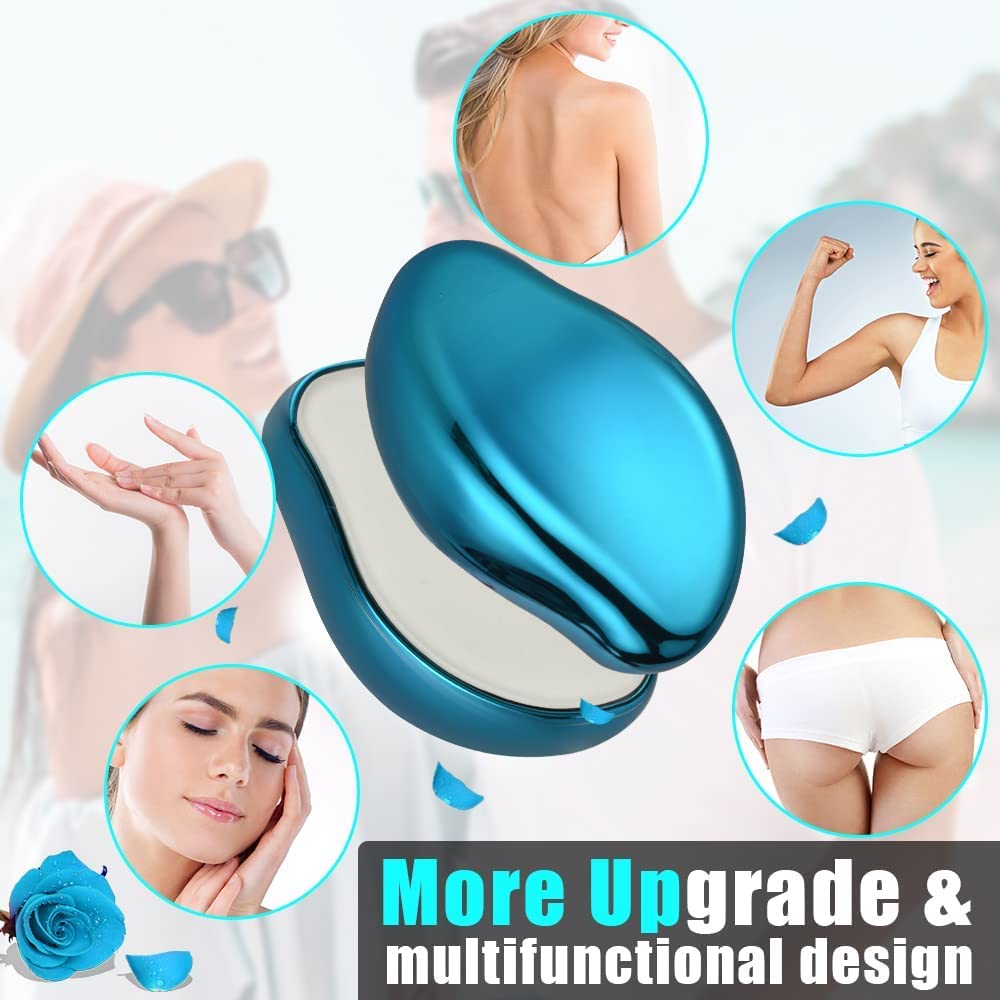Calyrex Painless Nano Peel Hair Remover for Women & Men - Portable Crystal Razor for Arms & Legs Hair Removal | Easy to Use at Home, Travel & Salon