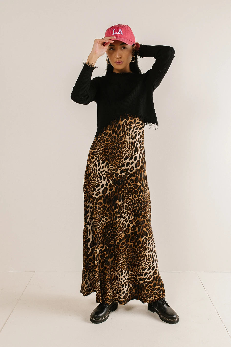 Farren Twofer Leopard Print Dress - Women's Animal Print Wrap Dress for Party & Night Out - Final Sale