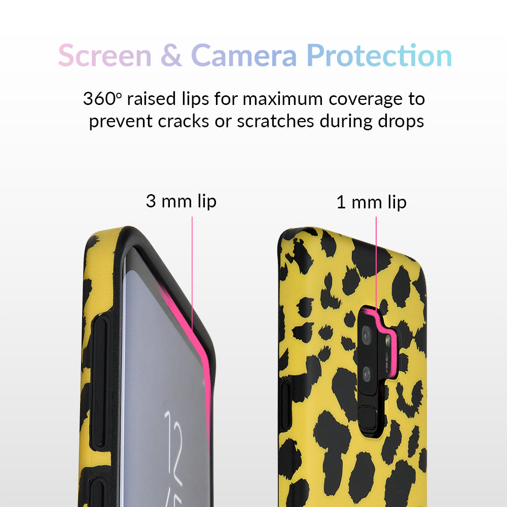 Premium Golden Cheetah Print Samsung Galaxy Phone Case - Durable Protective Cover for Galaxy S23/S22/S21/S20 - Perfect for Outdoor Adventures & Fashion Enthusiasts