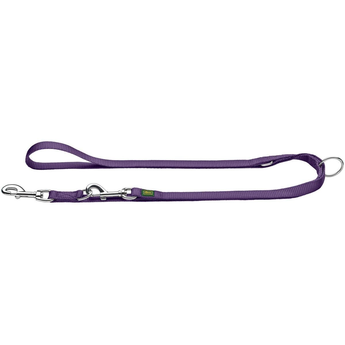 Hunter Nylon Adjustable Dog Leash, 2m Length x 10mm Width, Violet - Perfect for Walking, Training & Outdoor Adventures with Your Pet