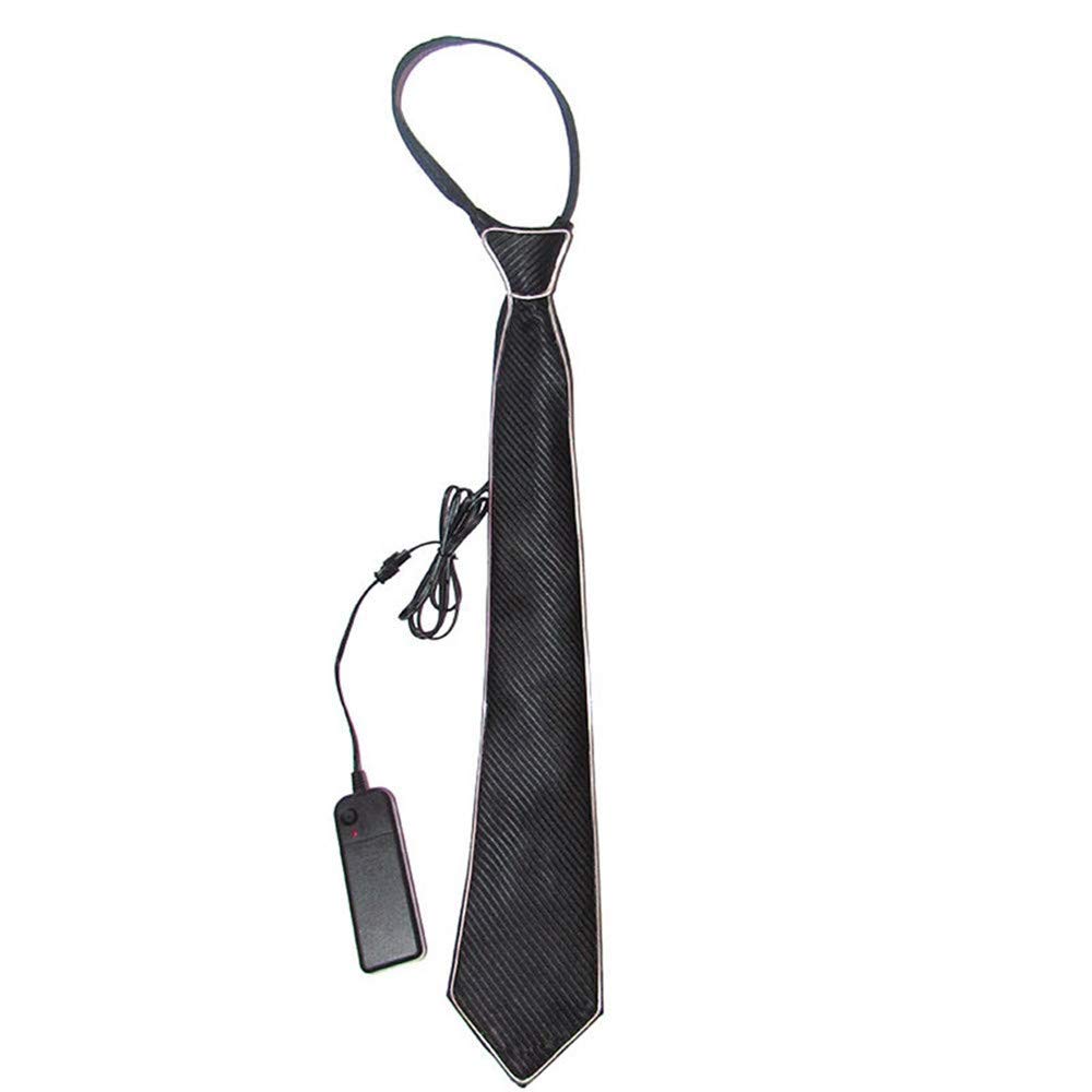 Glowing LED Light Up Tie for Men - Adjustable Flashing Necktie with Luminous Effects - Perfect for Parties, Raves, Halloween & Special Events