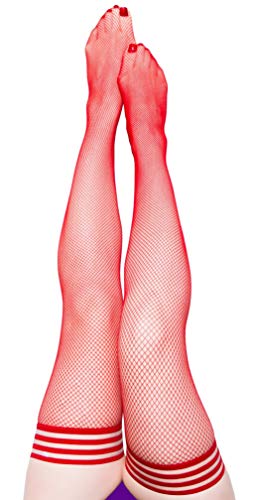 Maternity Sandra Red Fishnet