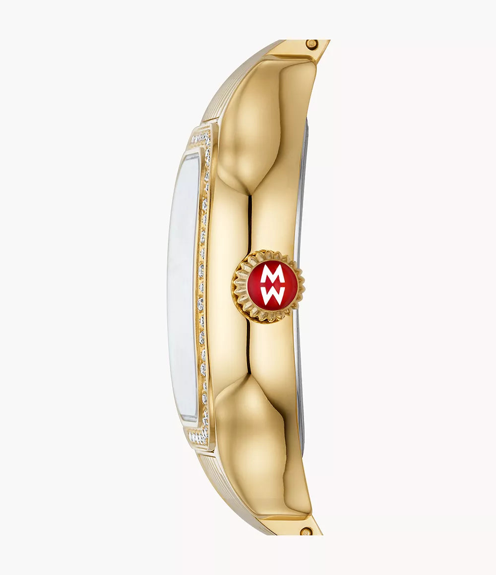 Luxury Meggie Gold Diamond Stainless Steel Watch for Women - Elegant Dress & Formal Occasion Timepiece