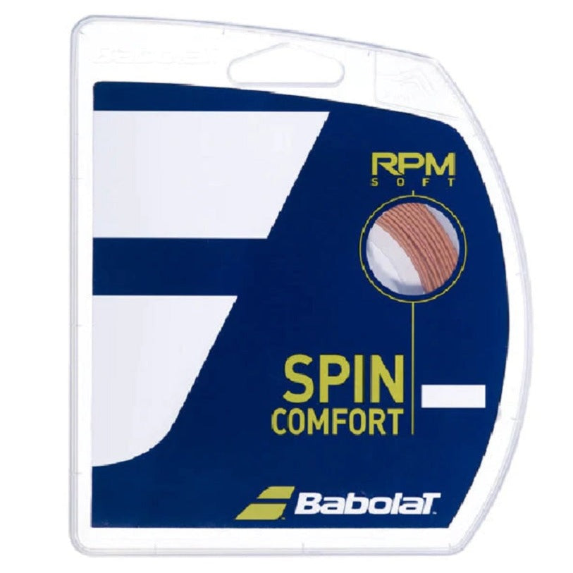 Babolat RPM Soft 16/1.30 Tennis String - Orange | High-Performance Polyester Tennis Racket String for Control & Spin | Perfect for Competitive Play & Tournament Matches