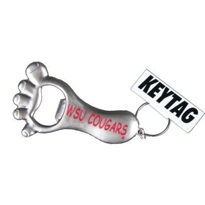 WSU Cougars Metal Bottle Opener Keychain - Football Team Design - Perfect for Tailgating, Gameday & College Gifts