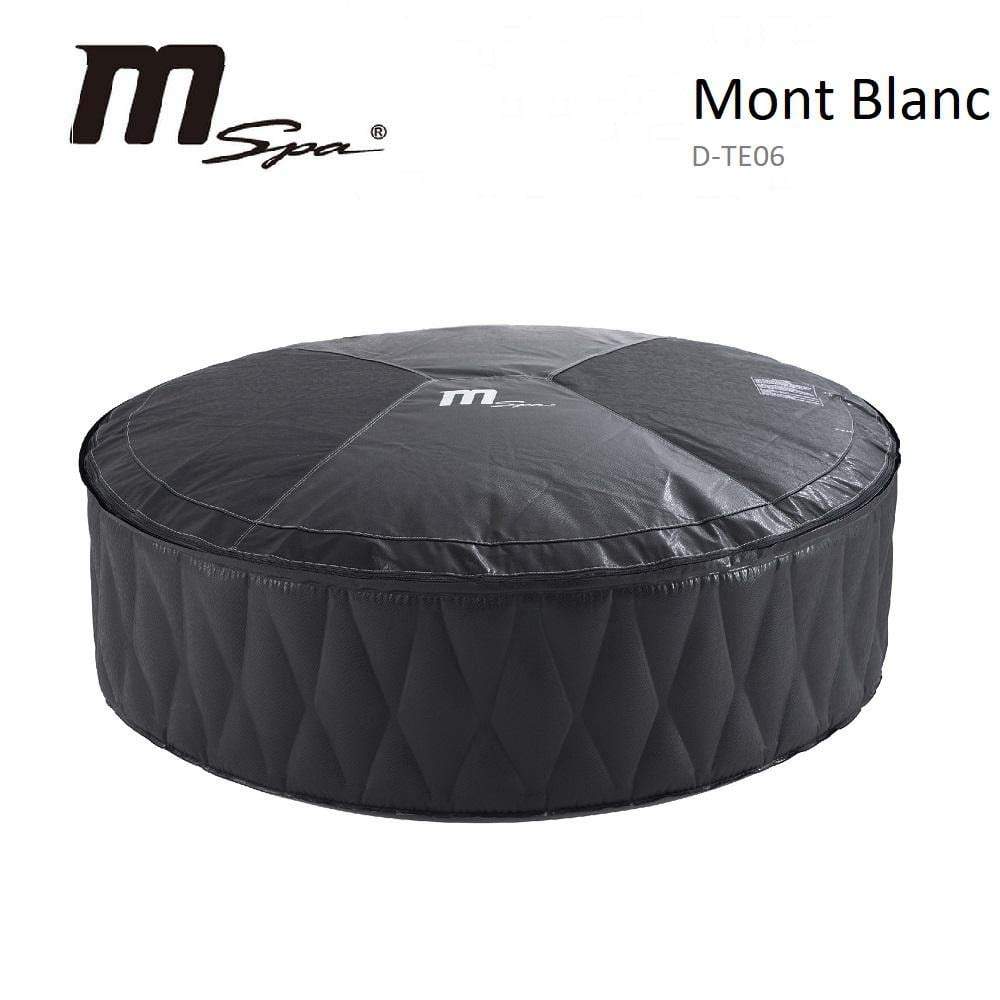 MSpa Mont Blanc 4-Person Inflatable Bubble Hot Tub with 120 Air Jets - Portable Outdoor Spa for Relaxation, Hydrotherapy & Backyard Parties (Model MB049)