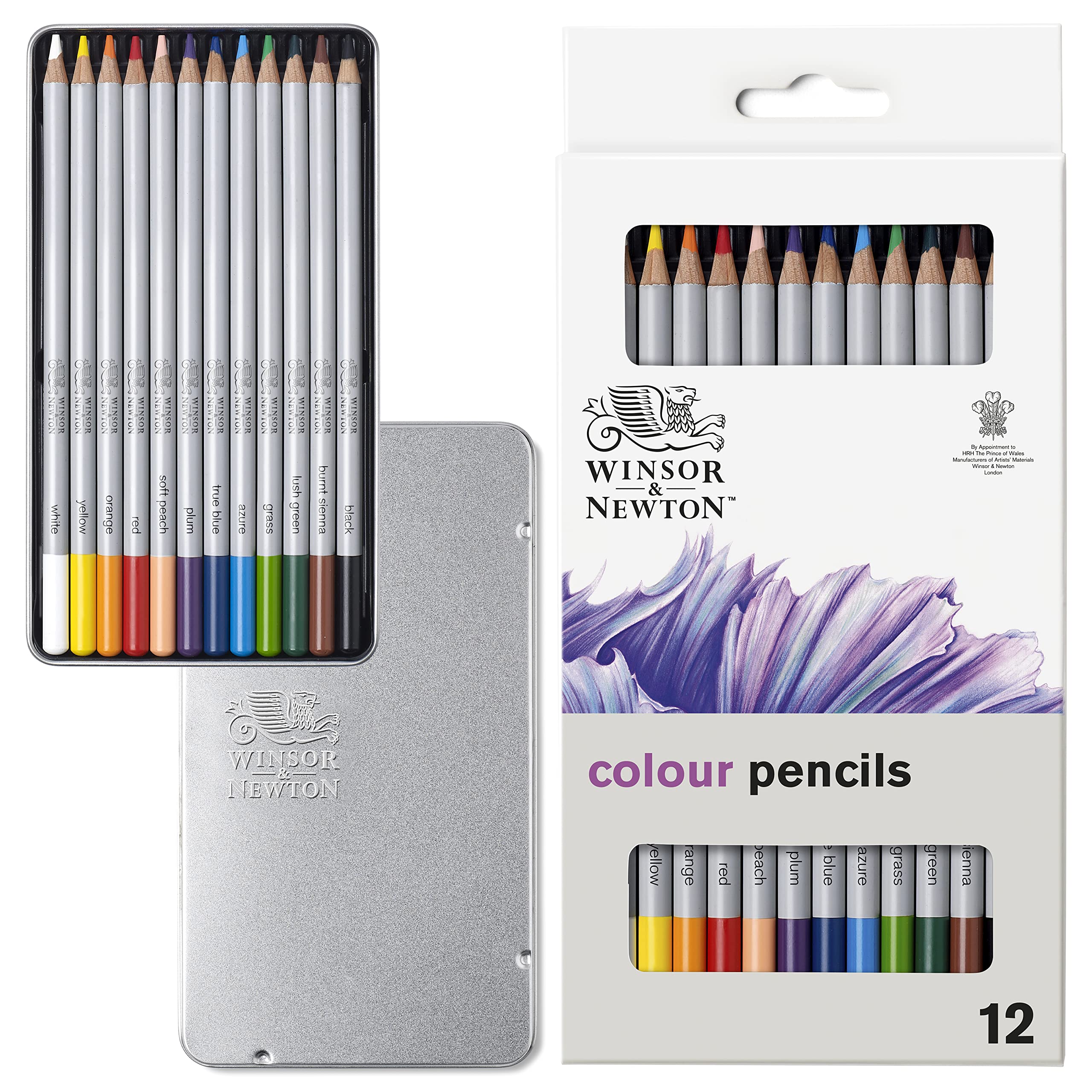 Winsor & Newton Studio Collection Artist Pencils - 12 Color Pencils Set for Professional Drawing, Sketching & Coloring | Perfect for Artists, Students & Adult Coloring Books