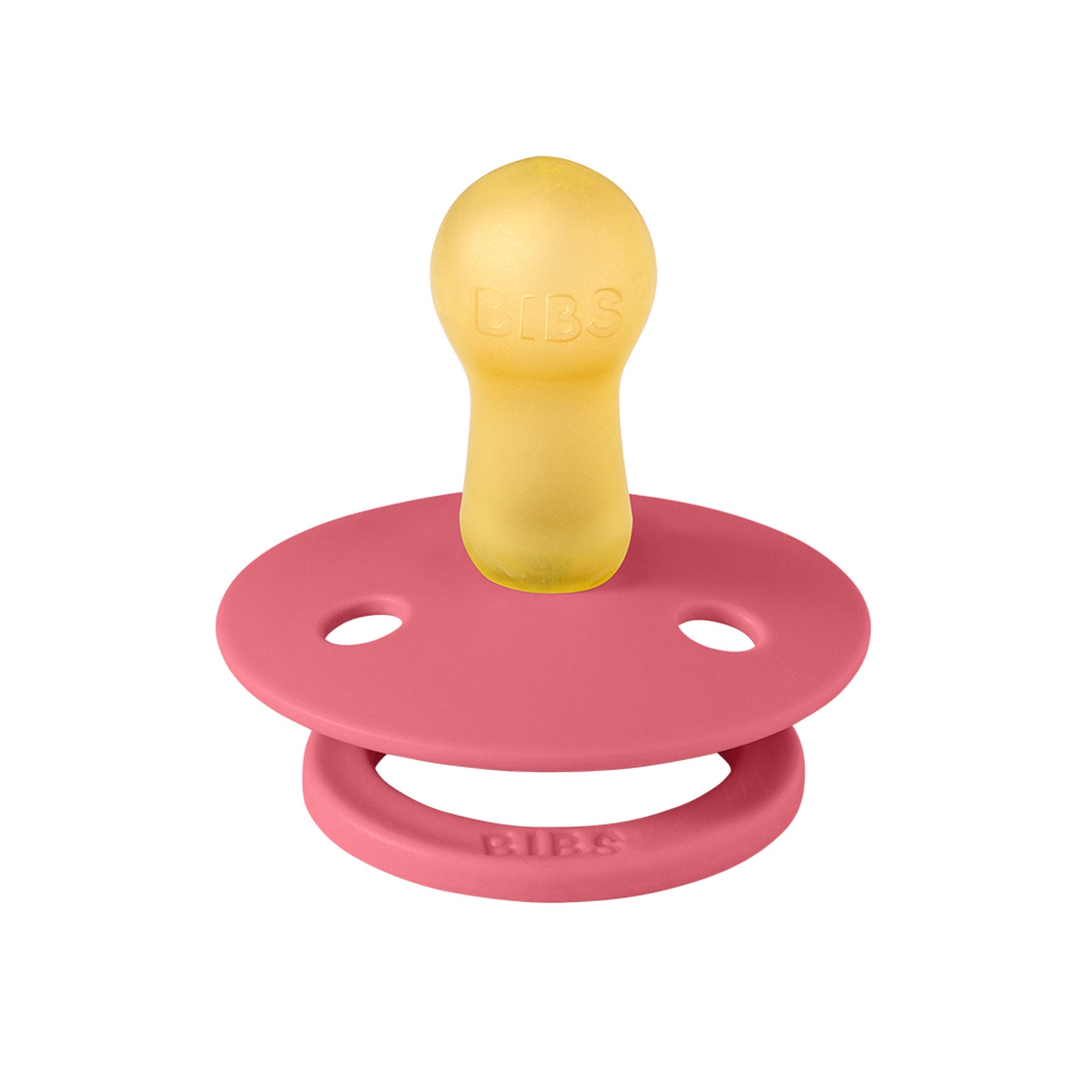 2 Pack Baby Pacifier Set - Dusty Pink & Coral | Soothing Newborn Pacifiers for Day & Night Comfort | Perfect for Infants, Toddlers & Travel