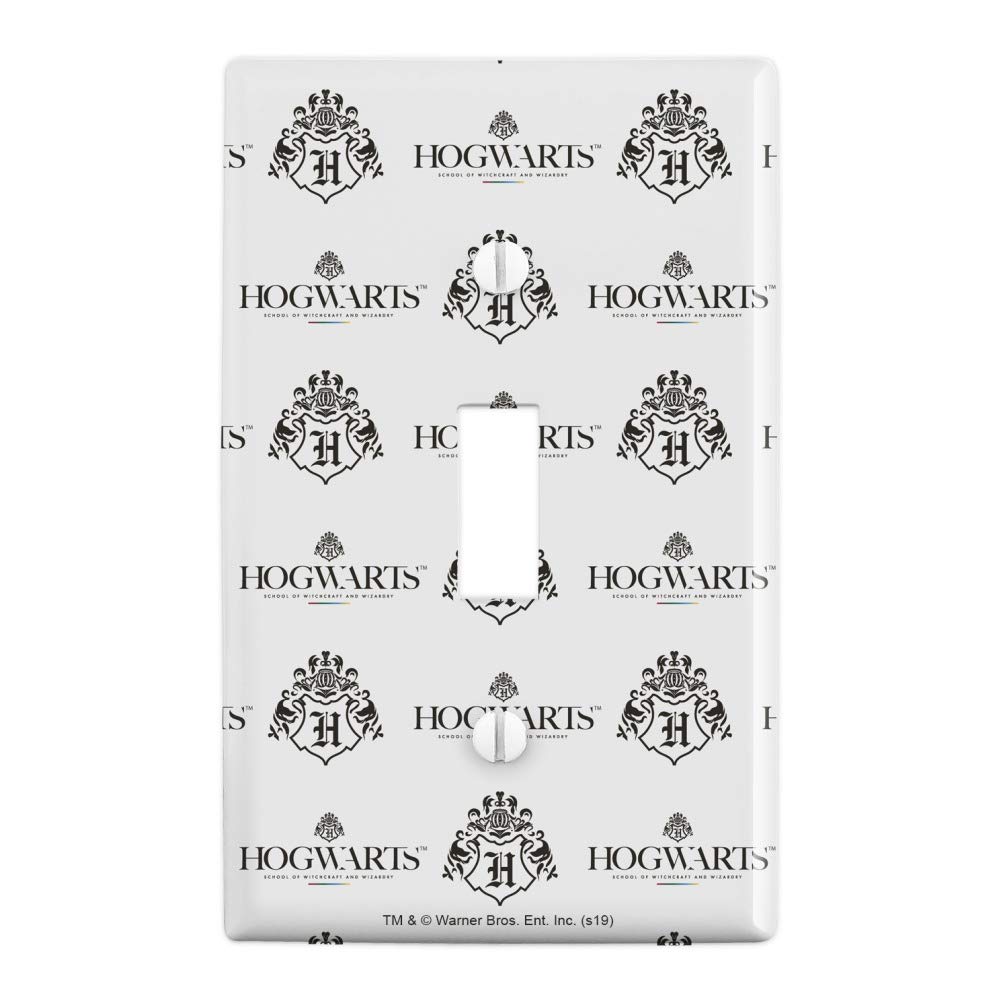 Harry Potter Hogwarts Modern Logo Plastic Wall Decor Light Switch Cover - Stylish Home Decor for Bedroom, Living Room, and Harry Potter Themed Rooms