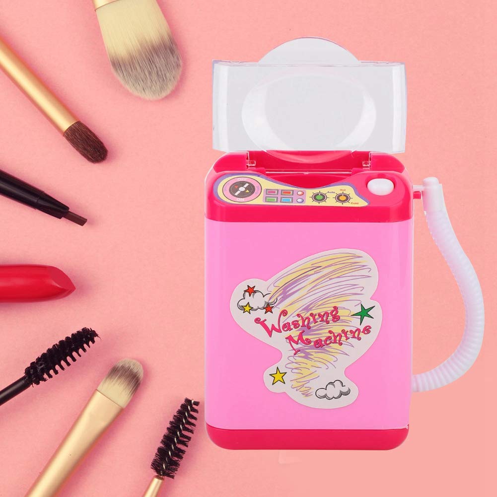 Mini Electric Brush Washing Machine for Makeup Tools - Portable Simulated Washing Device for Brushes, Sponges & Beauty Accessories | Perfect for Home, Salon & Travel Use