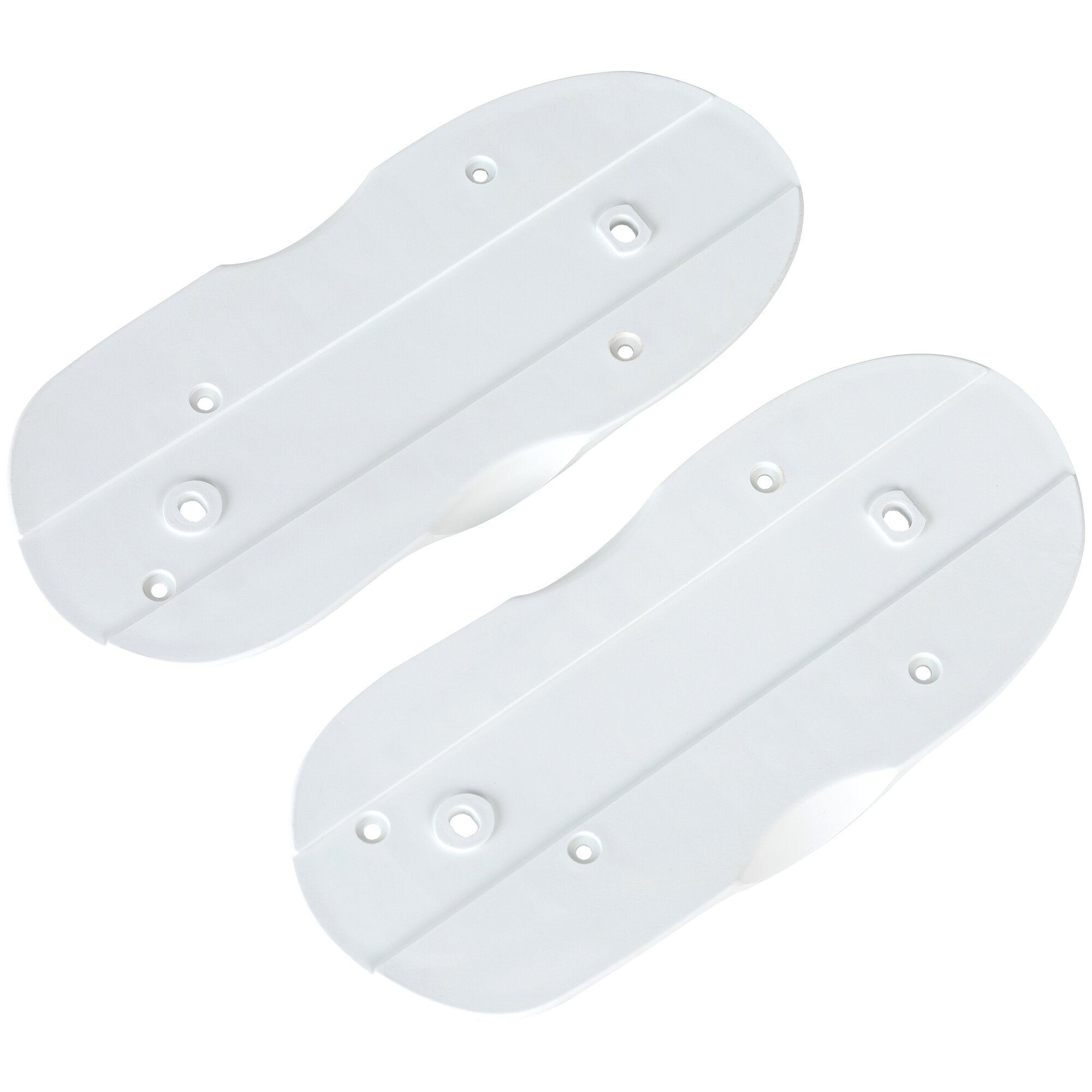 Flat Soulplates White - Premium Roller Skate Plates for Smooth Performance - Perfect for Artistic Skating, Rink & Outdoor Use