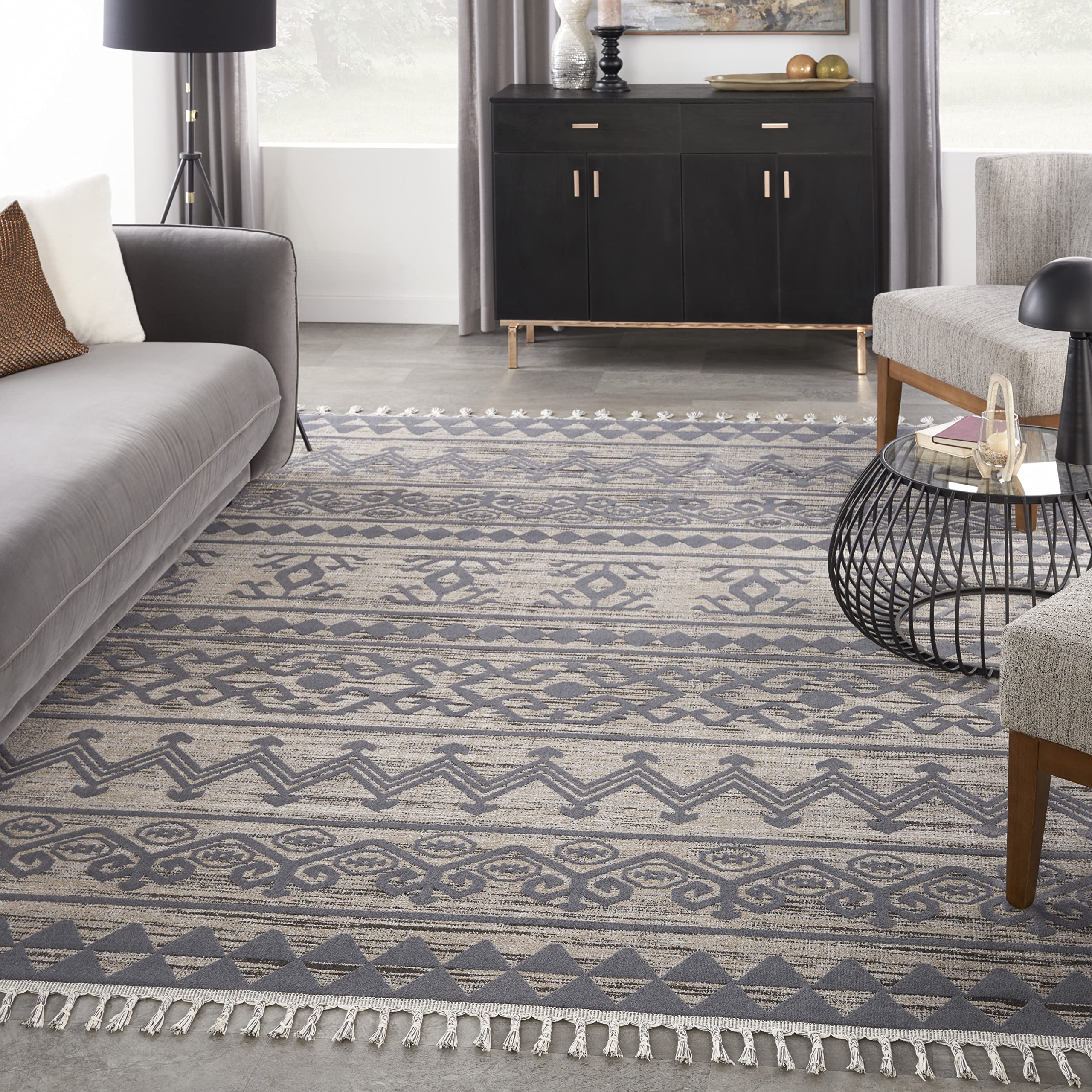 Nourison Asilah Mocha/Charcoal 7'10