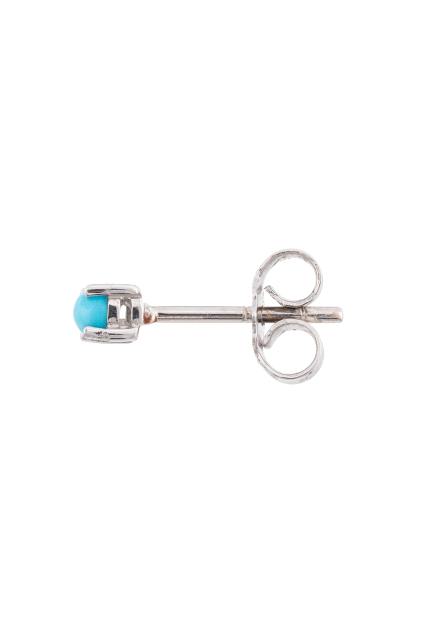Sleeping Beauty Turquoise Stud Earrings for Women - Genuine Natural Stone Jewelry - Perfect for Everyday Wear & Gift Giving