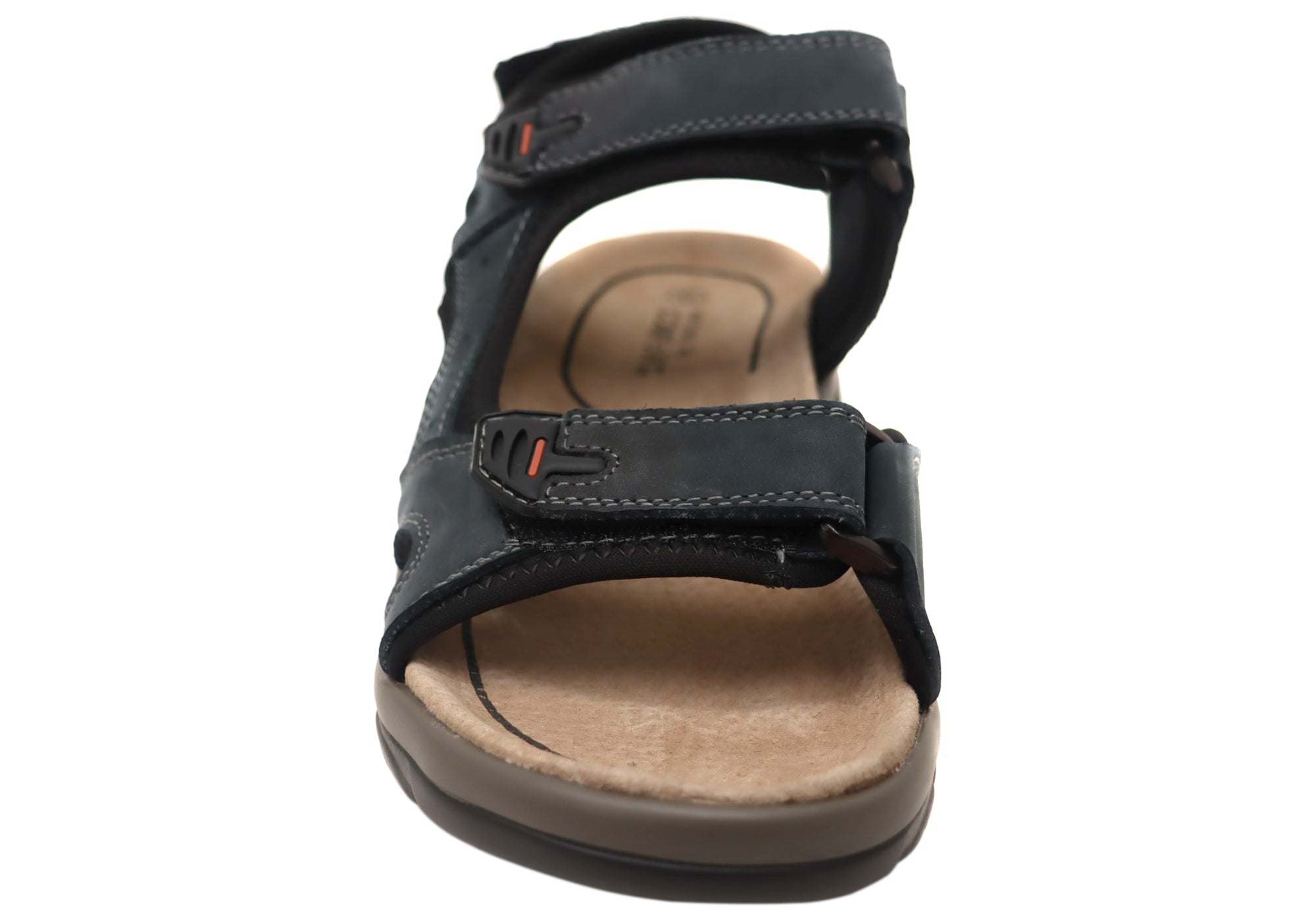 Natural Comfort Clift Men's Leather Adjustable Strap Sandals - Breathable Summer Casual Shoes for Beach, Walking & Outdoor Activities