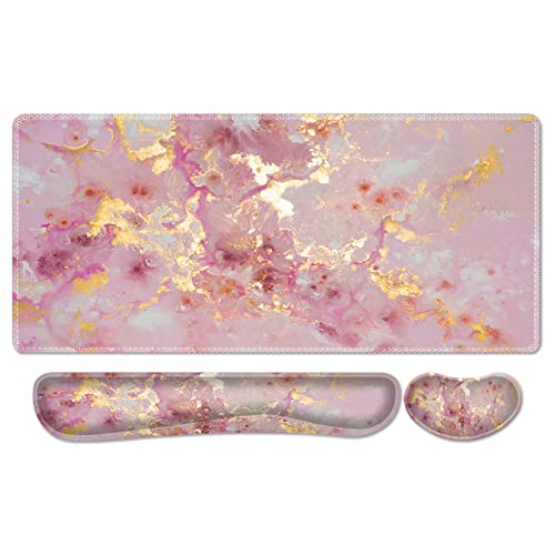 Pink Abstract Gilt
