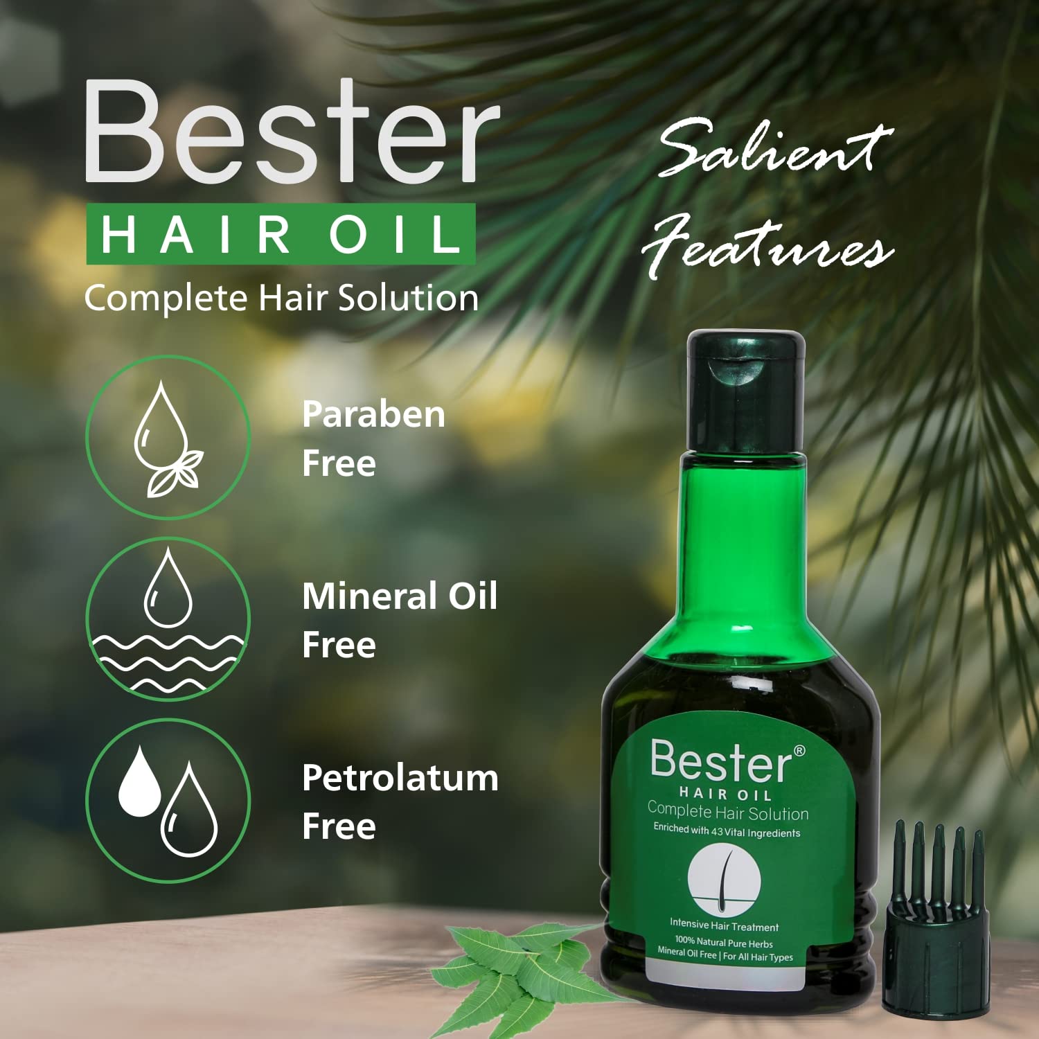 Premium Hair Growth Oil - Reduces Hair Loss & Dandruff Treatment | Natural Hair Care Solution for Thicker, Stronger Hair | 100ml (2-Pack) | Perfect for Daily Scalp Massage & Overnight Hair Repair