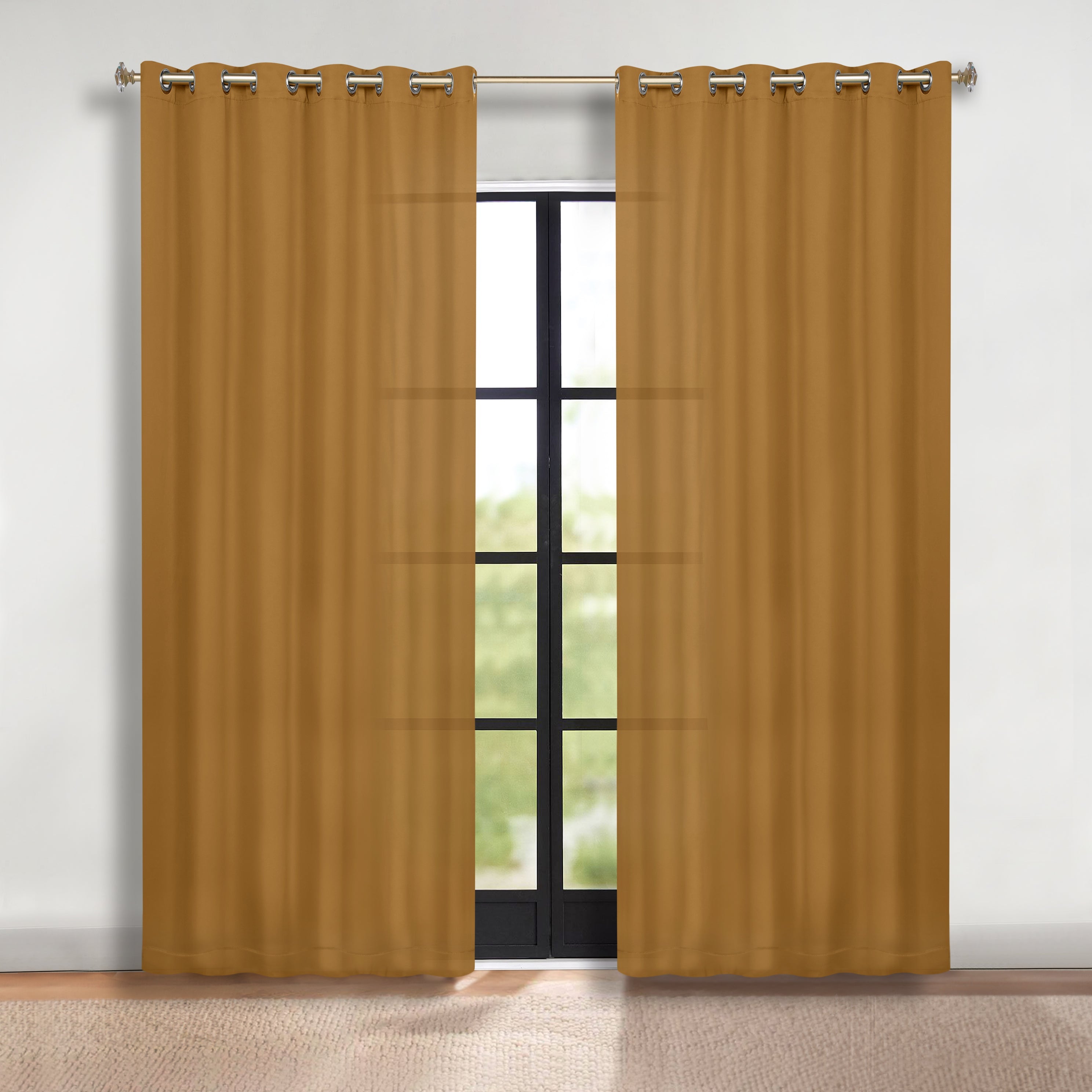 Blackout Curtains Set of 2 - Machine Washable, Room Darkening, Noise Reducing & Thermal Insulated for Bedroom, Nursery & Home Theater