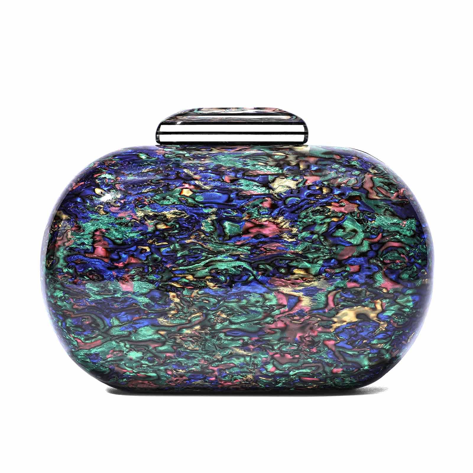 Elegant Acrylic Clutch Purse for Women - Gold Chain Evening Bag for Party, Anniversary & Formal Events | Perfect for Weddings, Prom & Cocktail Parties