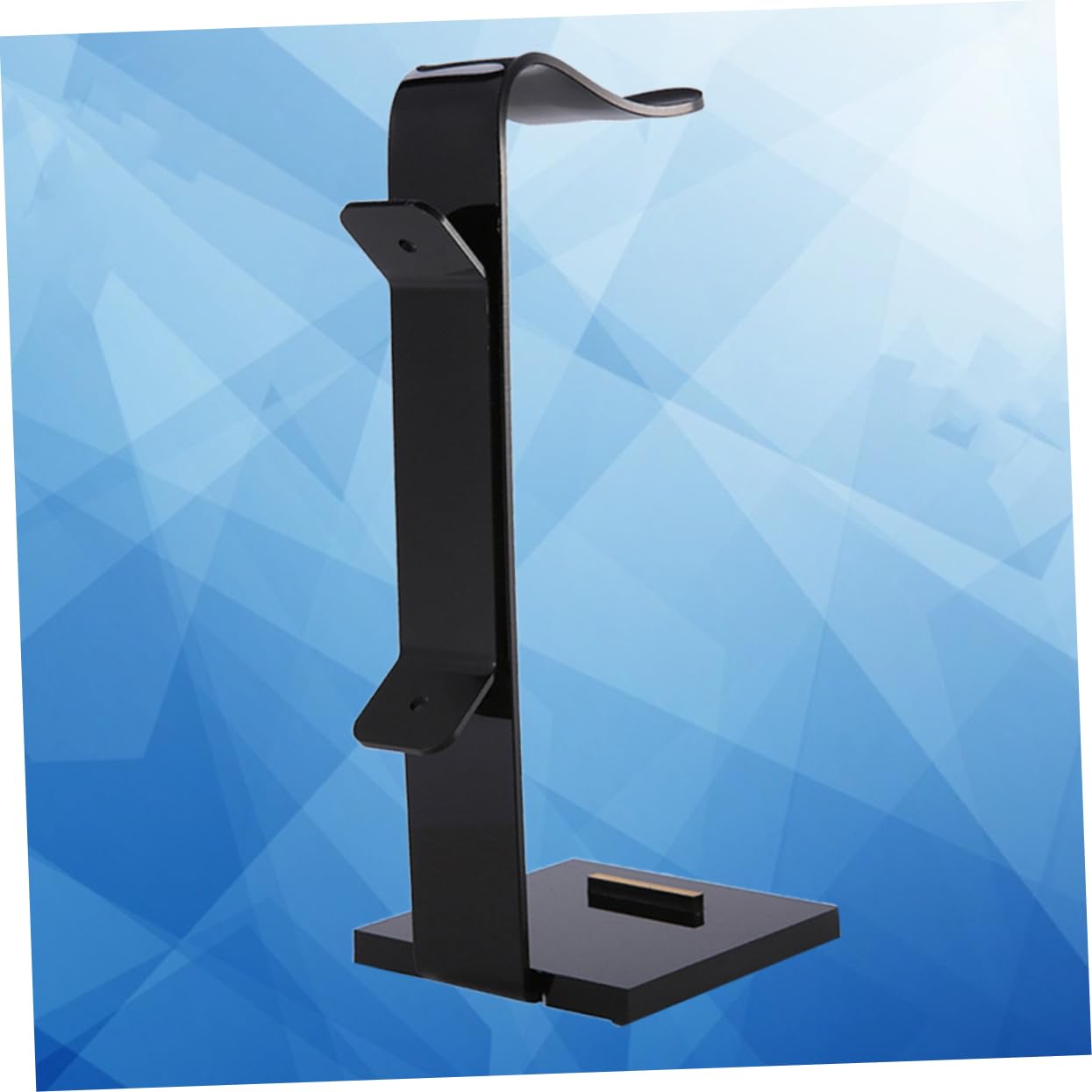 Healeved Acrylic Headphone Stand - Modern Headphones Holder for Desk, Gaming & Office Use - Durable Headphone Accessories for Sony, Bose, Beats & AirPods (Space Saving Design for Home & Studio Setup)