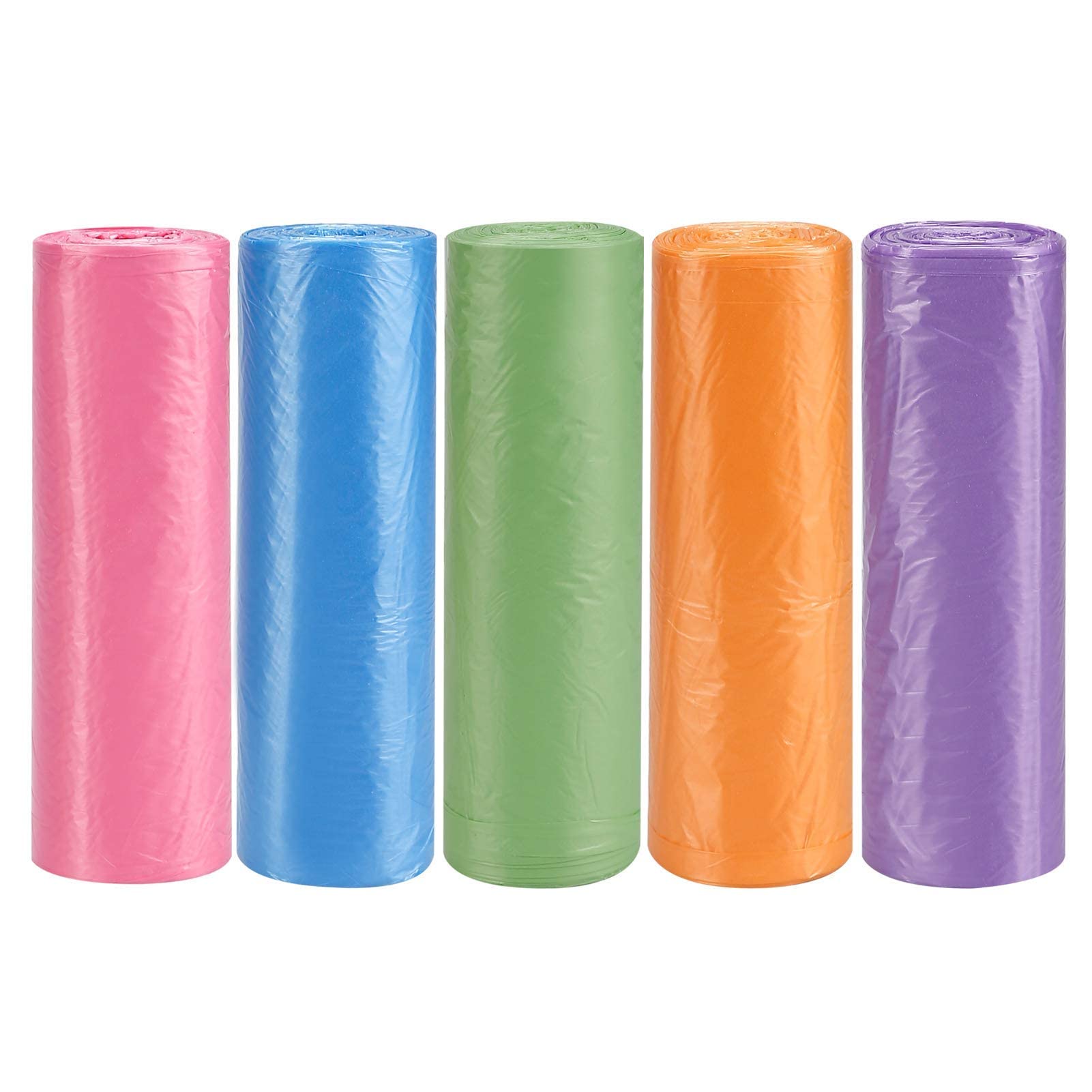4 Gallon Small Trash Bags - Bathroom & Office Garbage Bags (4 Rolls, Colored) | Perfect for Bathroom Trash Cans, Office Waste Bins & Small Spaces