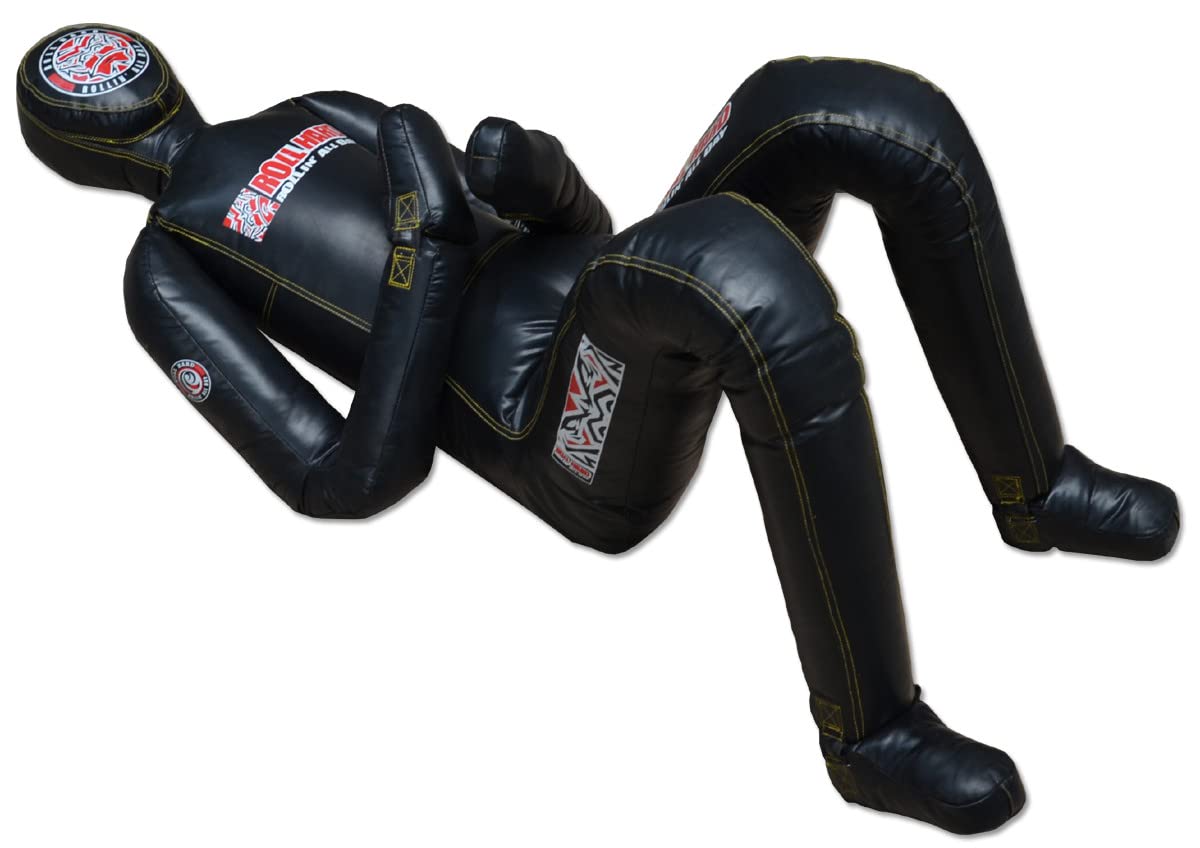 4.0 ROLL HARD MMA Grappling Dummy - Jiu Jitsu Training Equipment for Ground & Pound Practice - Heavy Duty Filled Punching Bag for MMA, BJJ & Combat Sports - Perfect for Home Gym & Dojo Training