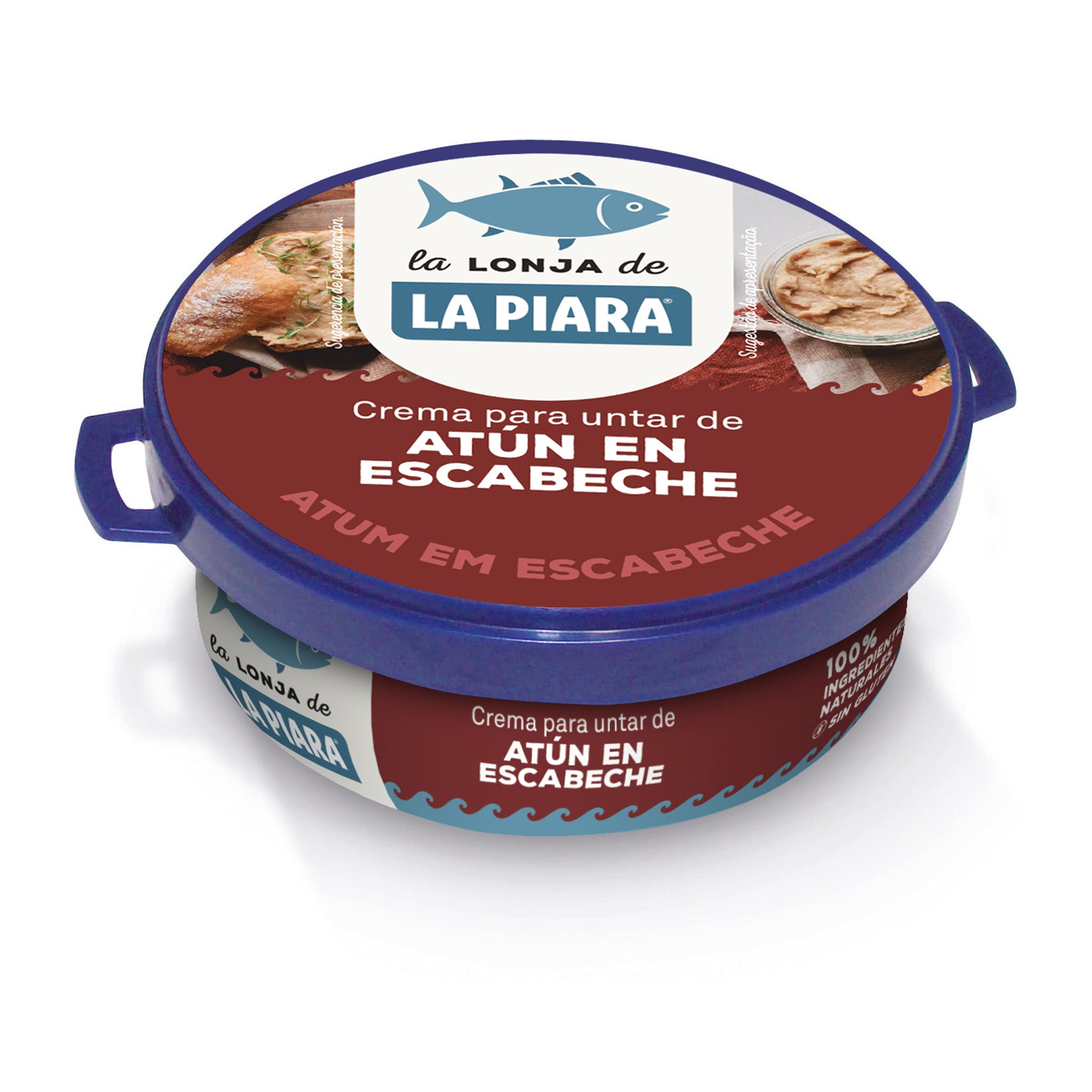 La Piara Tuna in Escabeche Pate - 75g Tin, Gluten-Free Spanish Canned Fish | Perfect for Tapas, Sandwiches & Gourmet Appetizers