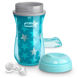 Chicco Insulated Rim Spout Trainer Cup 9oz for Babies 12 Months+ (2 Pack) - BPA-Free Leak-Proof Sippy Cup for Toddlers, Perfect for Daycare, Travel & On-the-Go Hydration