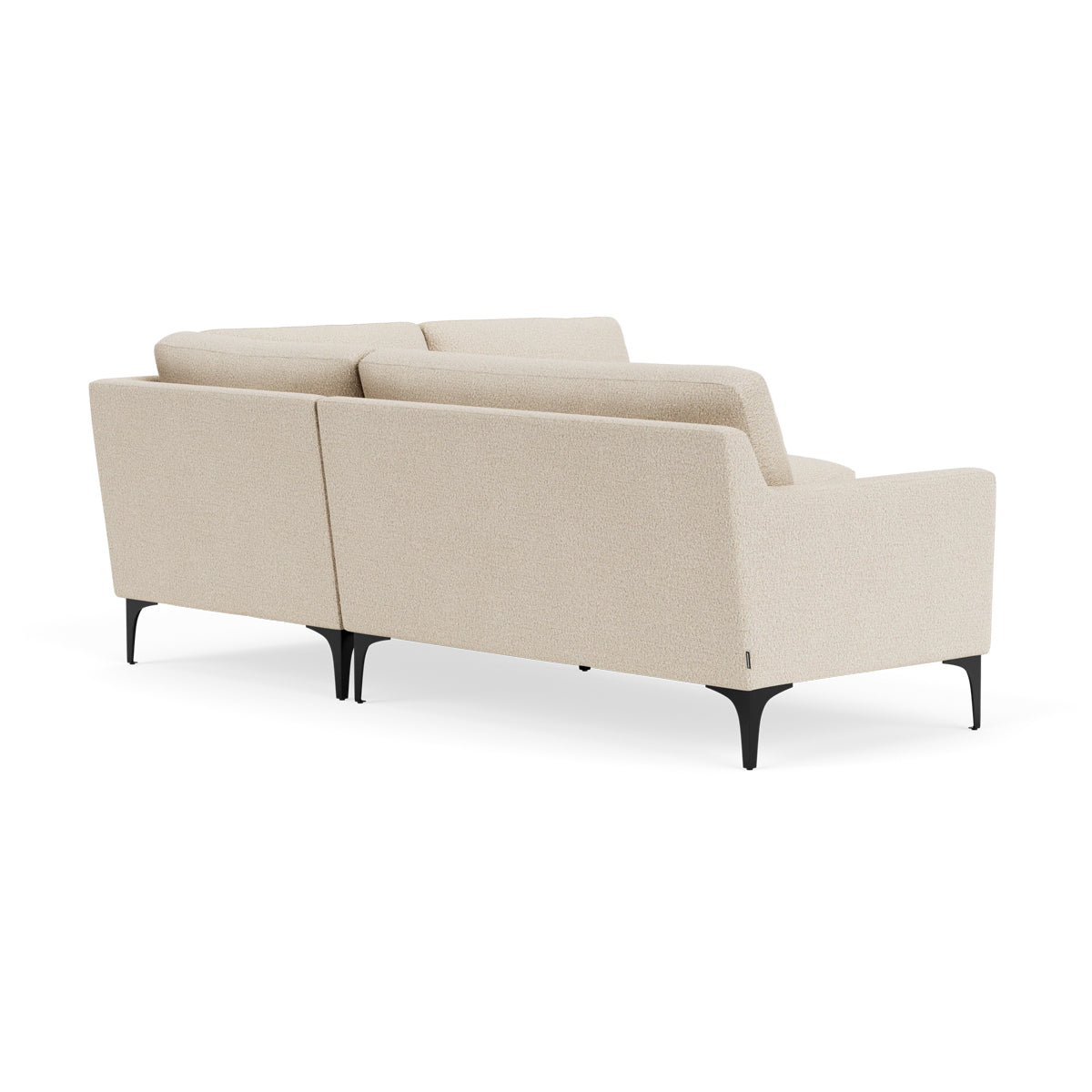 Astha Boucle Right Corner Sofa - Modern L-Shaped Sectional Couch for Living Room, Lounge & Small Spaces | Soft Upholstery, Comfortable Seating, Stylish Home Decor