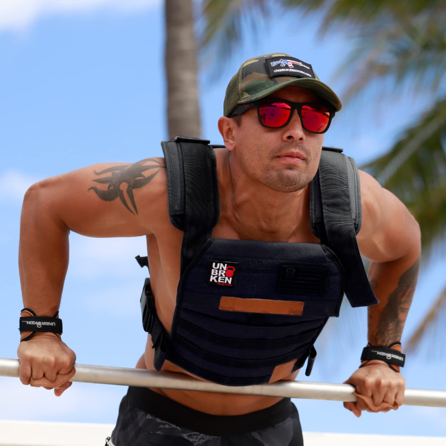 Adjustable Weighted Vest for Men & Women - Strength & Endurance Training, CrossFit WOD, Running - Includes 2 Patches & Weight Plates (Navy Blue) - Perfect for Gym Workouts, HIIT Training & Outdoor Fitness