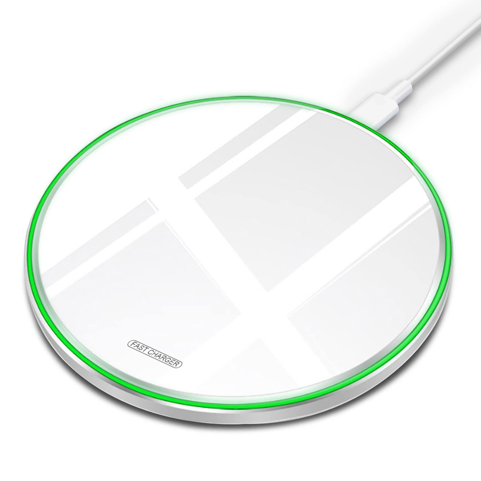 20W Fast Wireless Charger Pad - Compatible with iPhone 16/16 Pro/16 Pro Max/16 Plus/15/14/13/12/11/X & AirPods, Samsung Galaxy S24/S23/S20 & Pixel - Qi-Certified Wireless Charging Mat for Home, Office & Nightstand Use