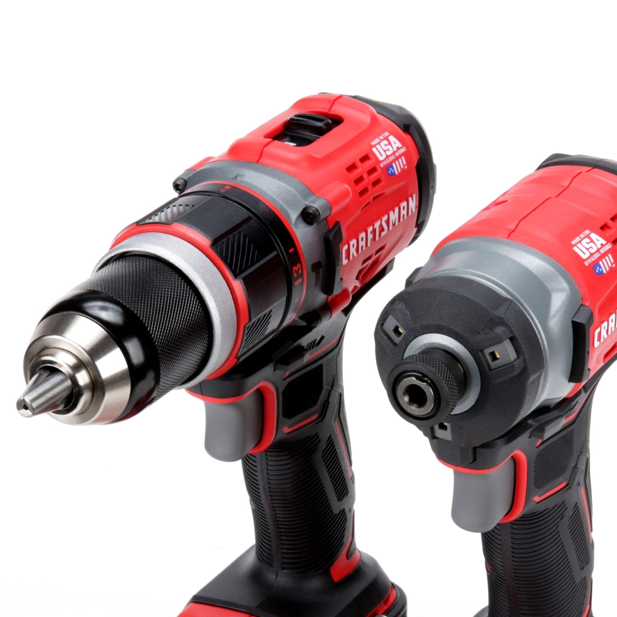 CRAFTSMAN V20 Cordless Hammer Drill and Impact Driver Combo Kit with 2 Batteries & Charger (CMCK220D2) - Perfect for DIY Projects, Home Repairs, and Professional Construction Work