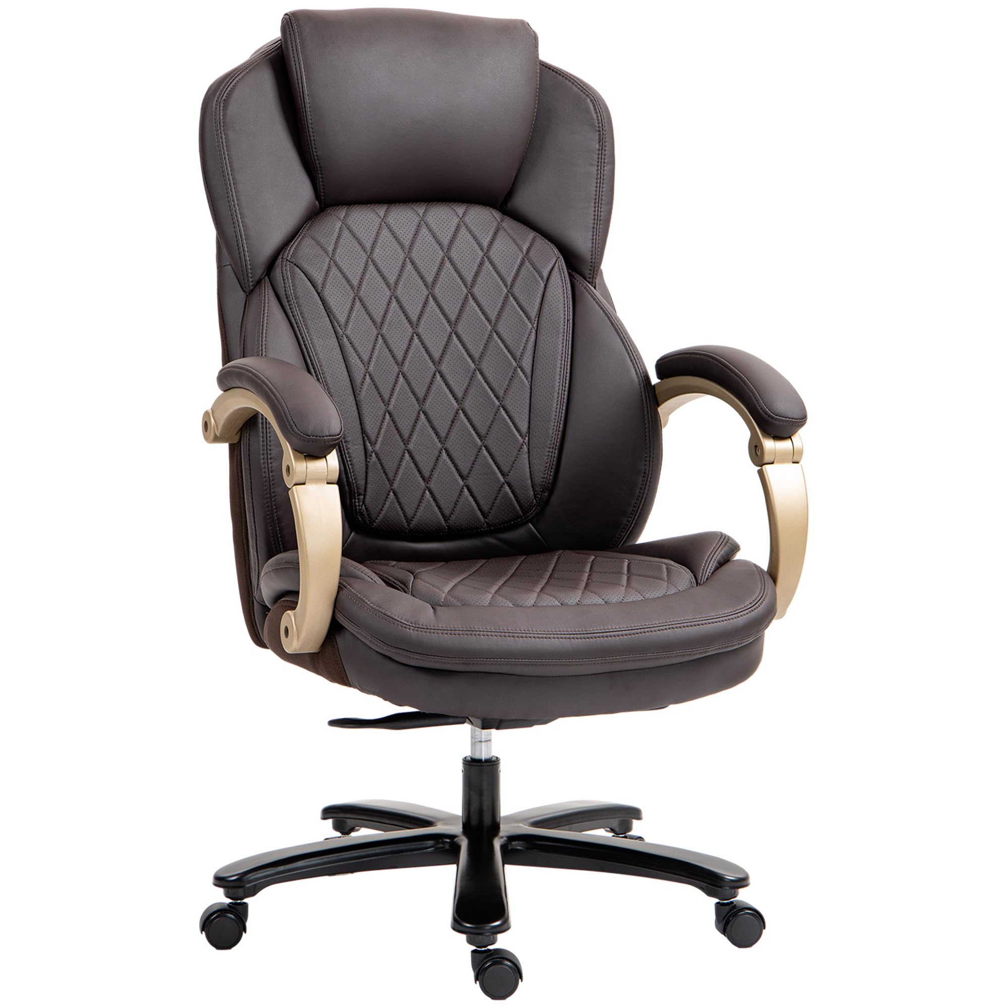 Vinsetto Big Tall Executive Office Chair - Adjustable High Back Desk Chair for Comfortable Working