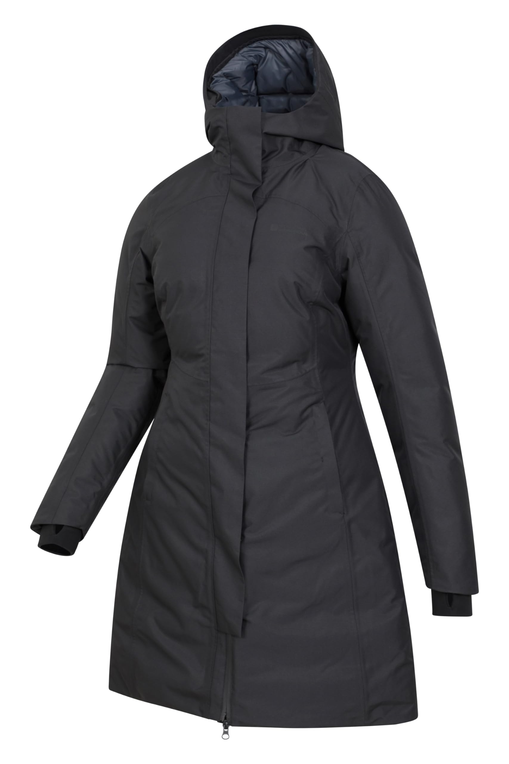 Mountain Warehouse Women's Polar Hybrid Long Padded Jacket - Waterproof Winter Coat for Hiking, Skiing & Outdoor Activities