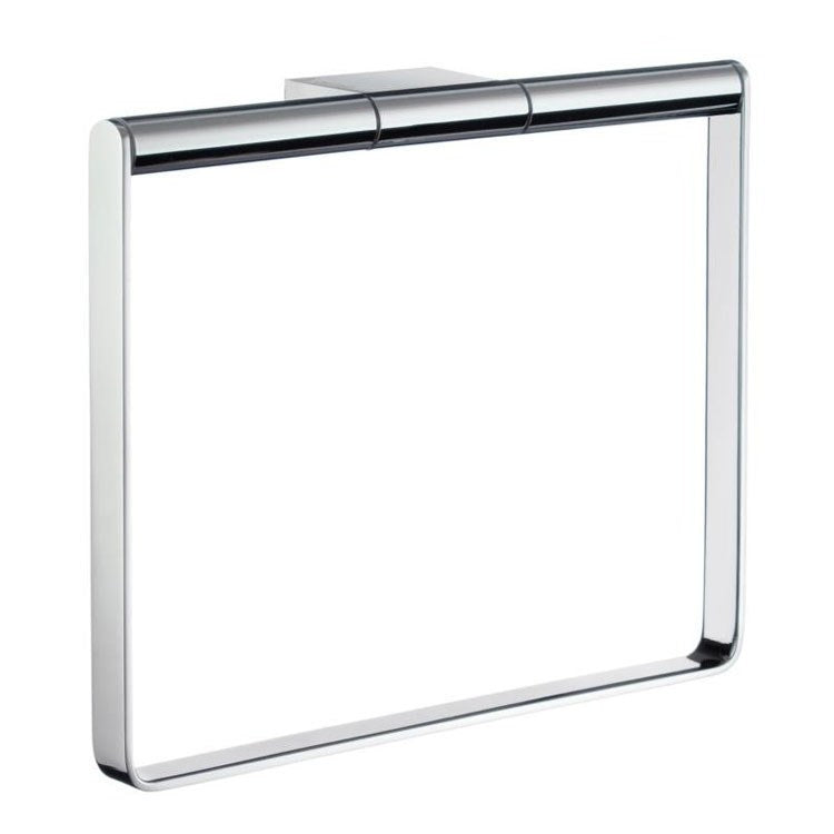 Stainless Steel Air Square Towel Ring - Modern Bathroom Accessory for Hand & Kitchen Towels - Perfect for Bathroom, Kitchen & Spa Decor