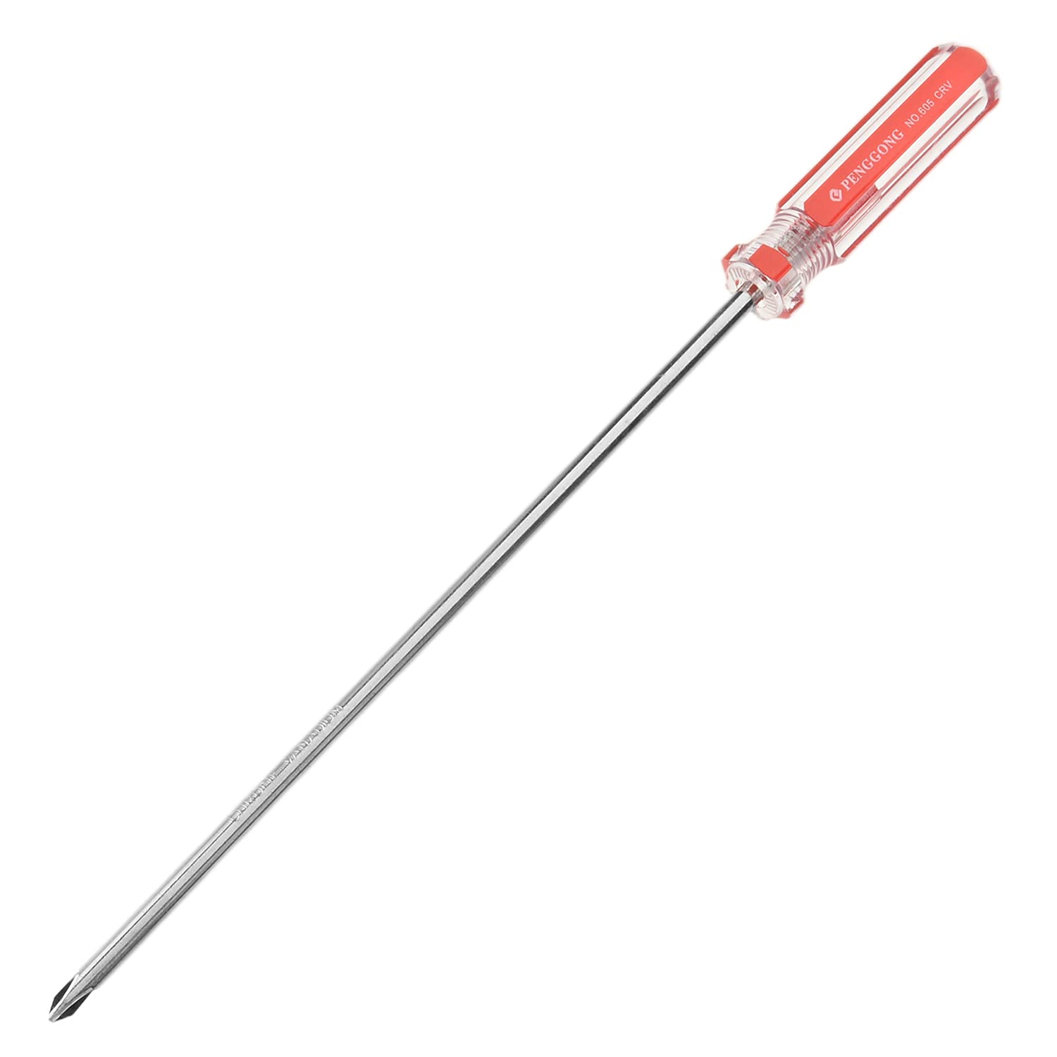 Utoolmart Phillips Screwdriver - 5mm Magnetic Cross Head Tip, 200mm 45# Steel Shaft with 75mm Ergonomic Plastic Handle - Perfect for Home Repair, DIY Projects & Craft Work (1 Piece)