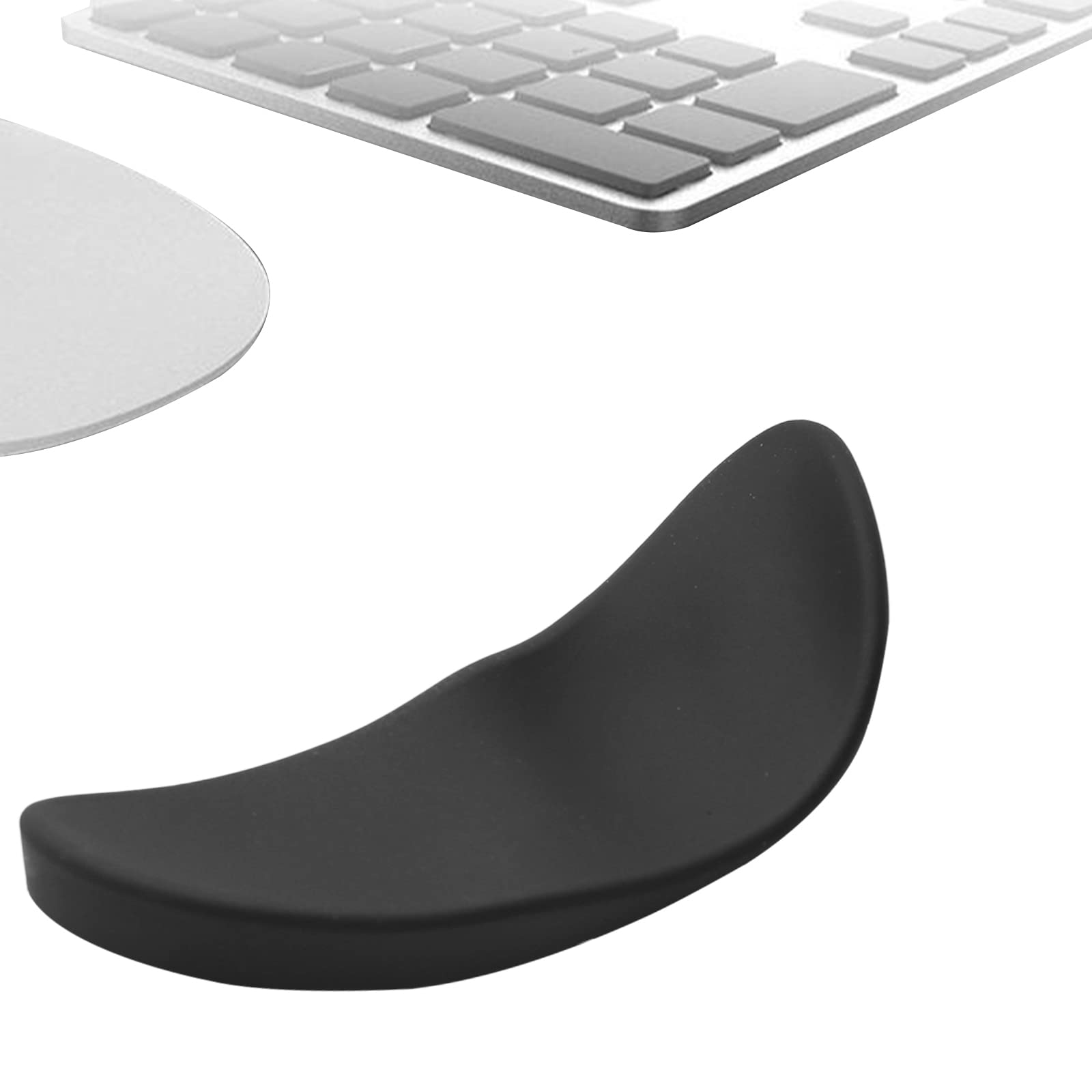 Ergonomic Mouse Wrist Rest Support - Sliding Wrist Pad for Office Work, Gaming & Coding - Pain Relief Gliding Wrist Cushion (Black) | Perfect for Computer Workstations, Home Office & Long Gaming Sessions