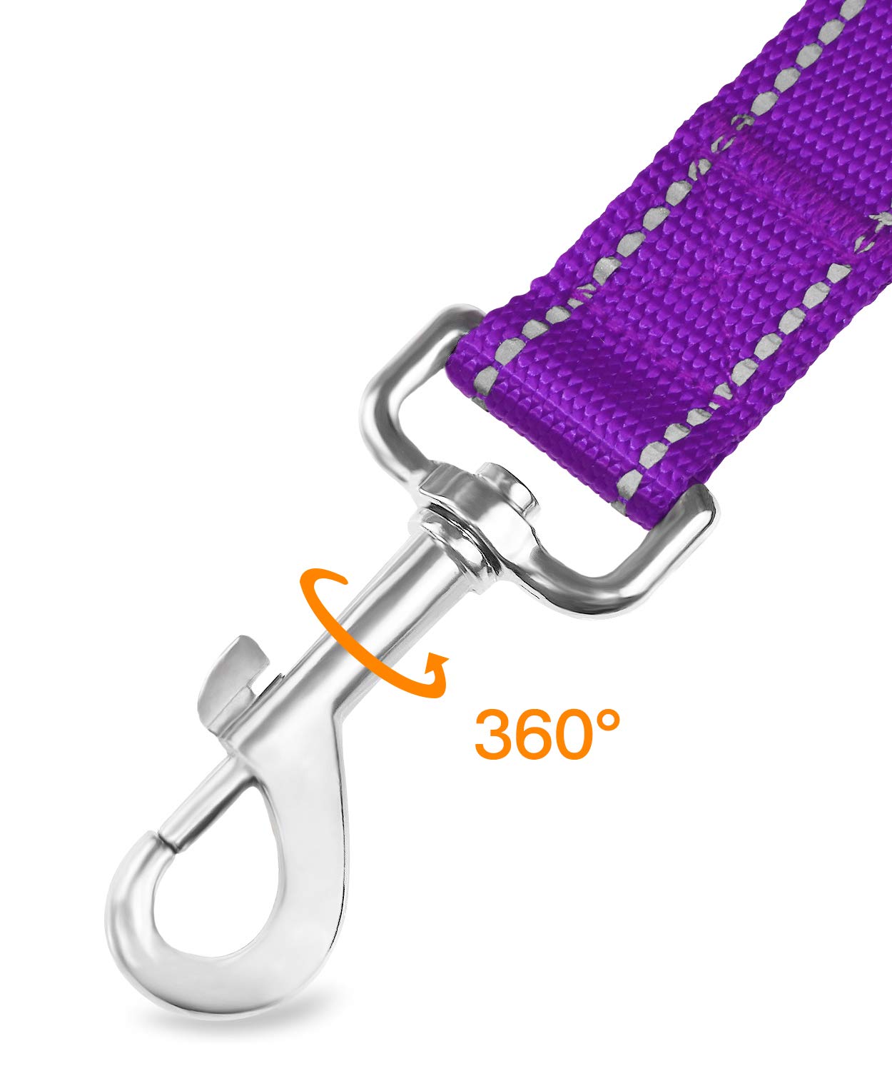 Joytale 6FT Reflective Dog Leash & Soft Neoprene Padded Collar Set (16-24