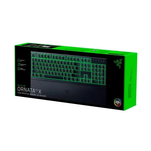 Razer Ornata V3 X Low Profile Gaming Keyboard - Tactile Hybrid Mecha-Membrane Keys for PC & Mac - Perfect for Esports, Office Work & Home Gaming Setup