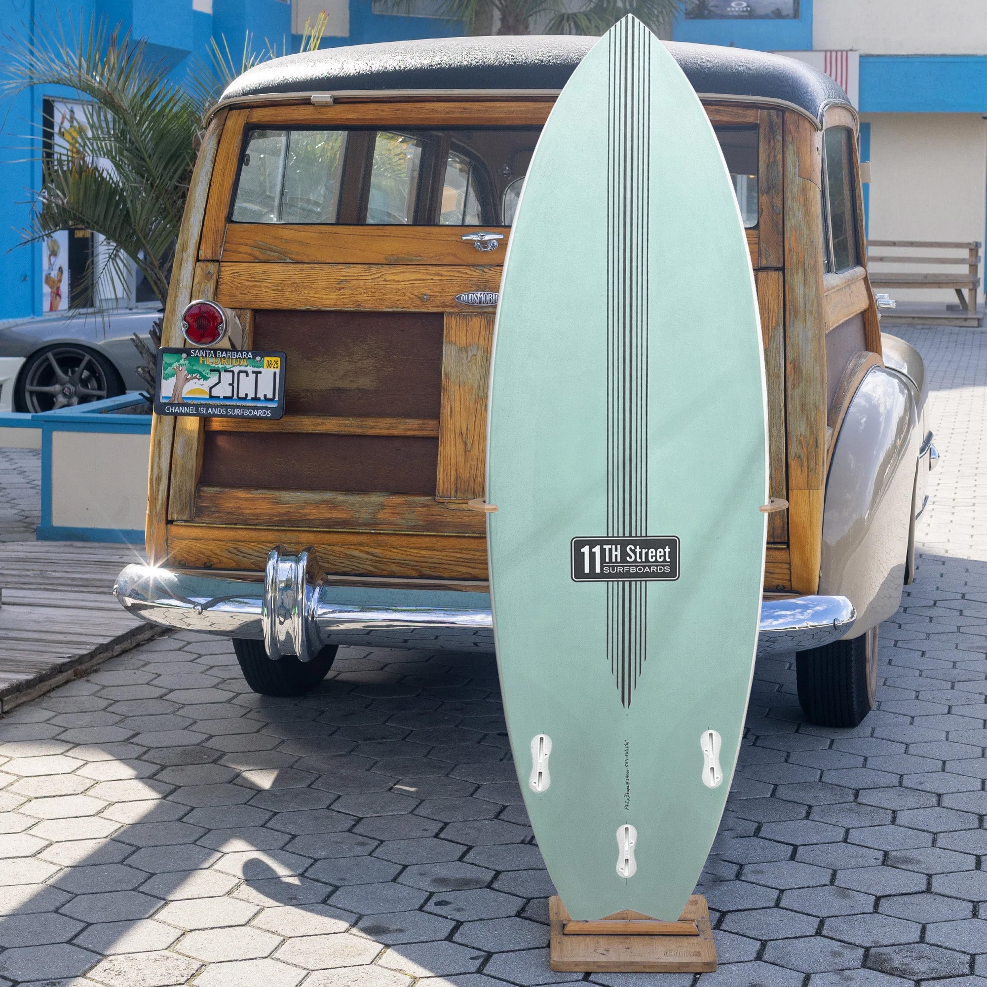 11th Street Surfboards Puffin EPS 5'4 Surfboard with FCS II Fin System - Perfect for Small Waves & Beach Break Surfing