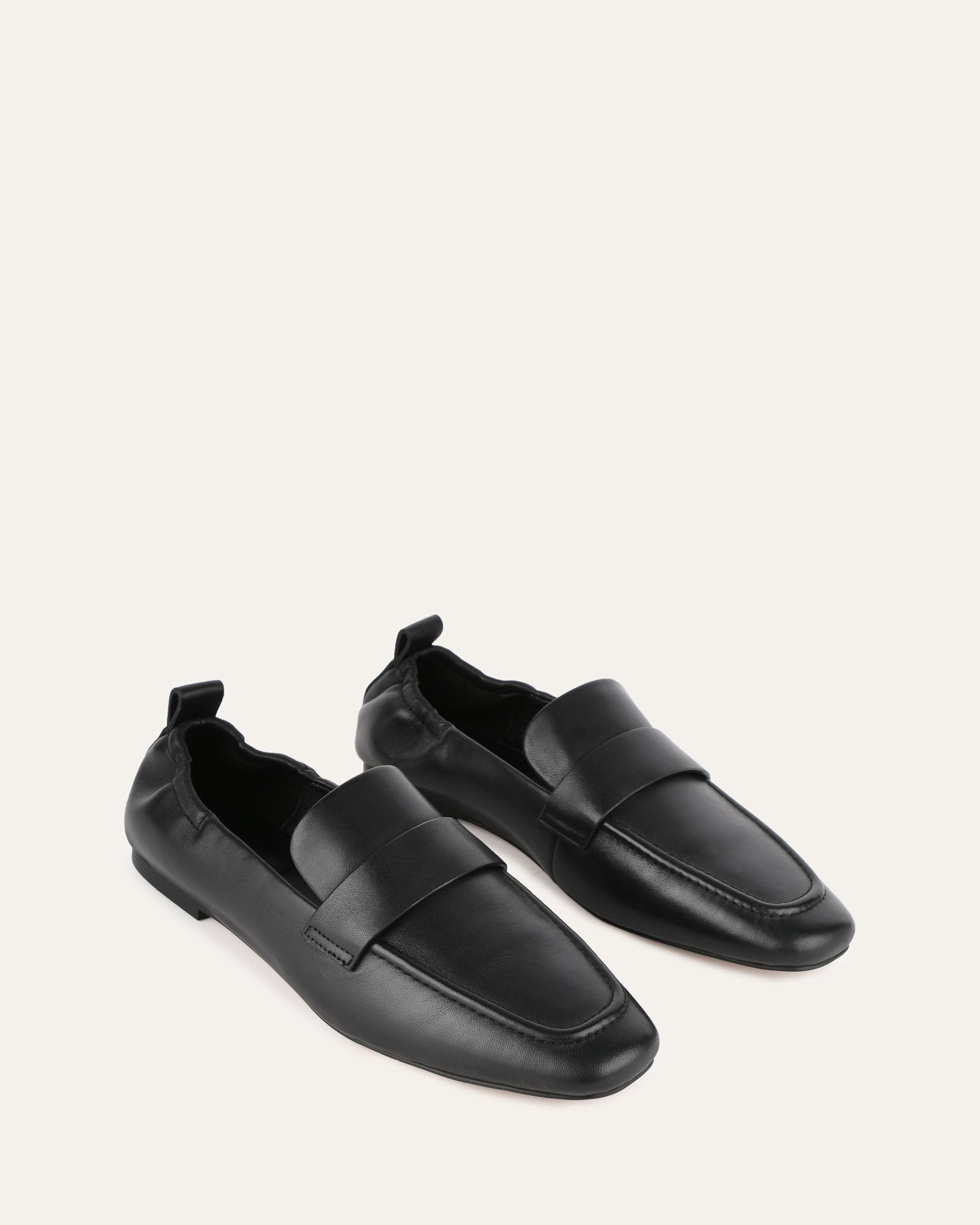Premium Black Leather Bowen Loafers for Men - Comfortable & Stylish Slip-On Shoes for Business, Casual & Office Wear