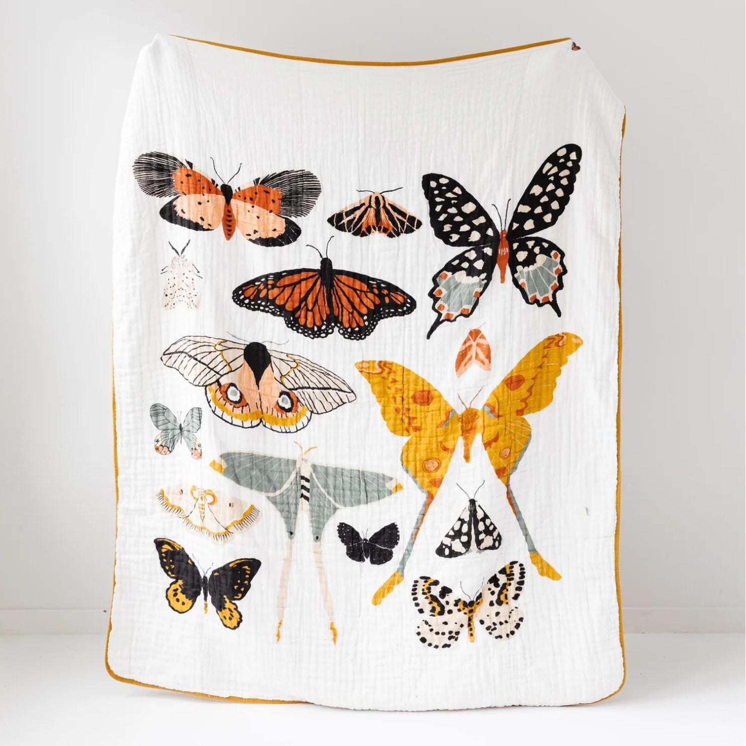 Soft & Breathable Cotton Muslin Reversible Throw Blanket - Large Size (50