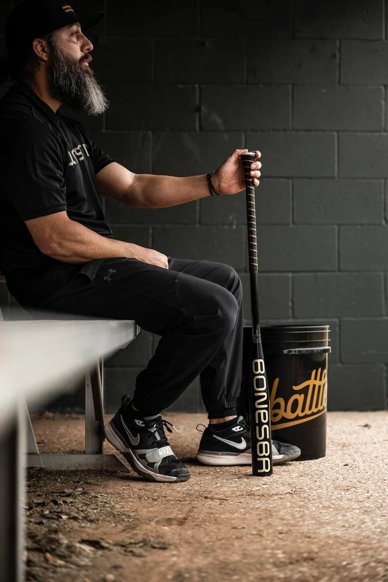 Warstic Bonesaber Black Cobra Metal Fungo Bat - High Performance Baseball Training Bat for Hitting Practice, Durable Alloy Construction - Perfect for Baseball, Softball, and Training Drills