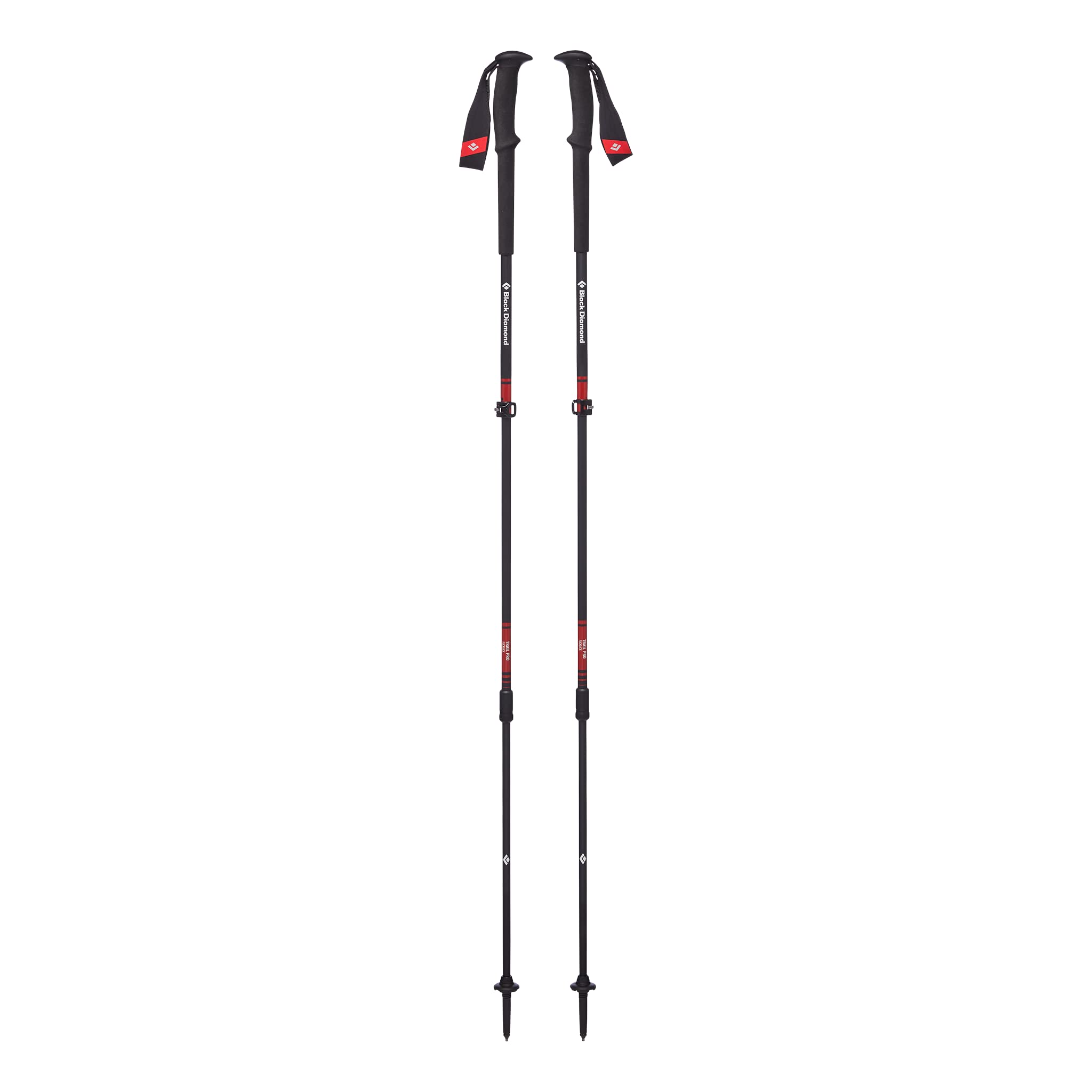 Black Diamond Trail Pro Shock Trekking Poles - Lightweight Hiking Poles for Men & Women - Adjustable Carbon Fiber Walking Sticks for Backpacking, Trail Running & Outdoor Adventures