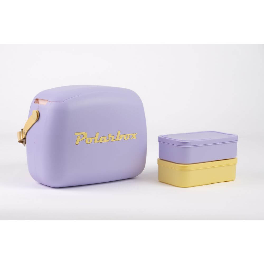 Polarbox 6L Insulated Lunch Box & Ice Cooler - Leakproof, Portable Food Container for Picnics, Camping, Work & School (Lilac)