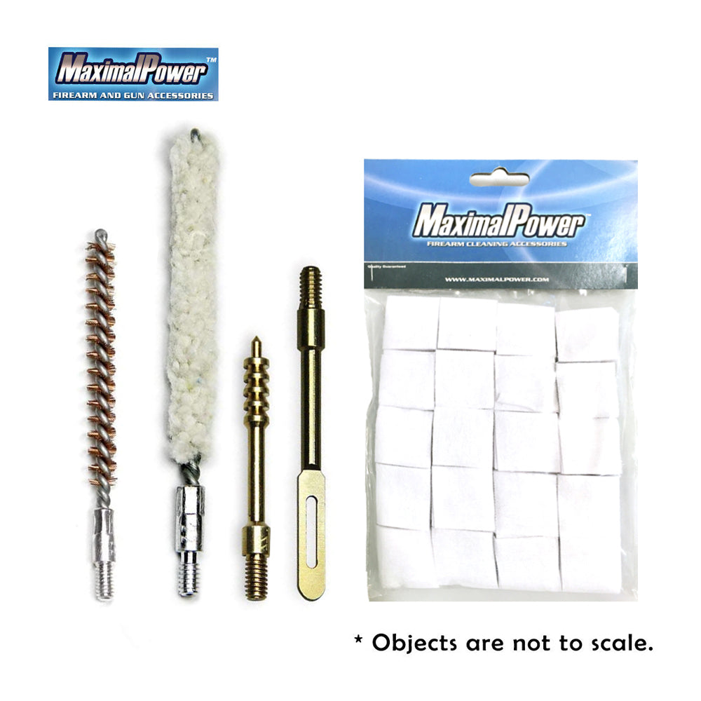 Premium Bore Cleaning Jag Set - Bronze & Mop Brushes with Patch Holder for 8-22 Thread | Gun Barrel Maintenance Kit for Rifles & Pistols | Perfect for Hunting, Shooting Range & Firearm Cleaning