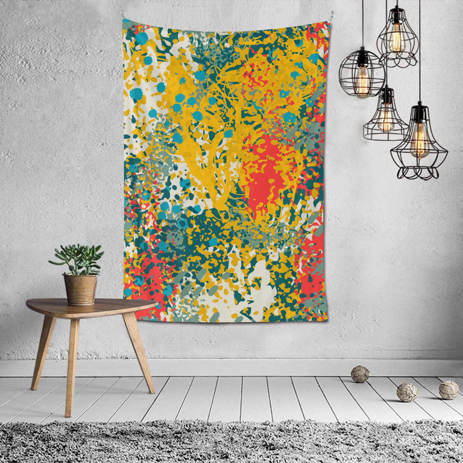 TropicalLife Nixux Abstract Art Graffiti Wall Tapestry - 40x60 Inch Aesthetic Bedroom Decor, Bohemian Polyester Wall Hanging for Dorm, Living Room & Home Decoration | Perfect for Hippie Style, Teen Room & Festival Decor