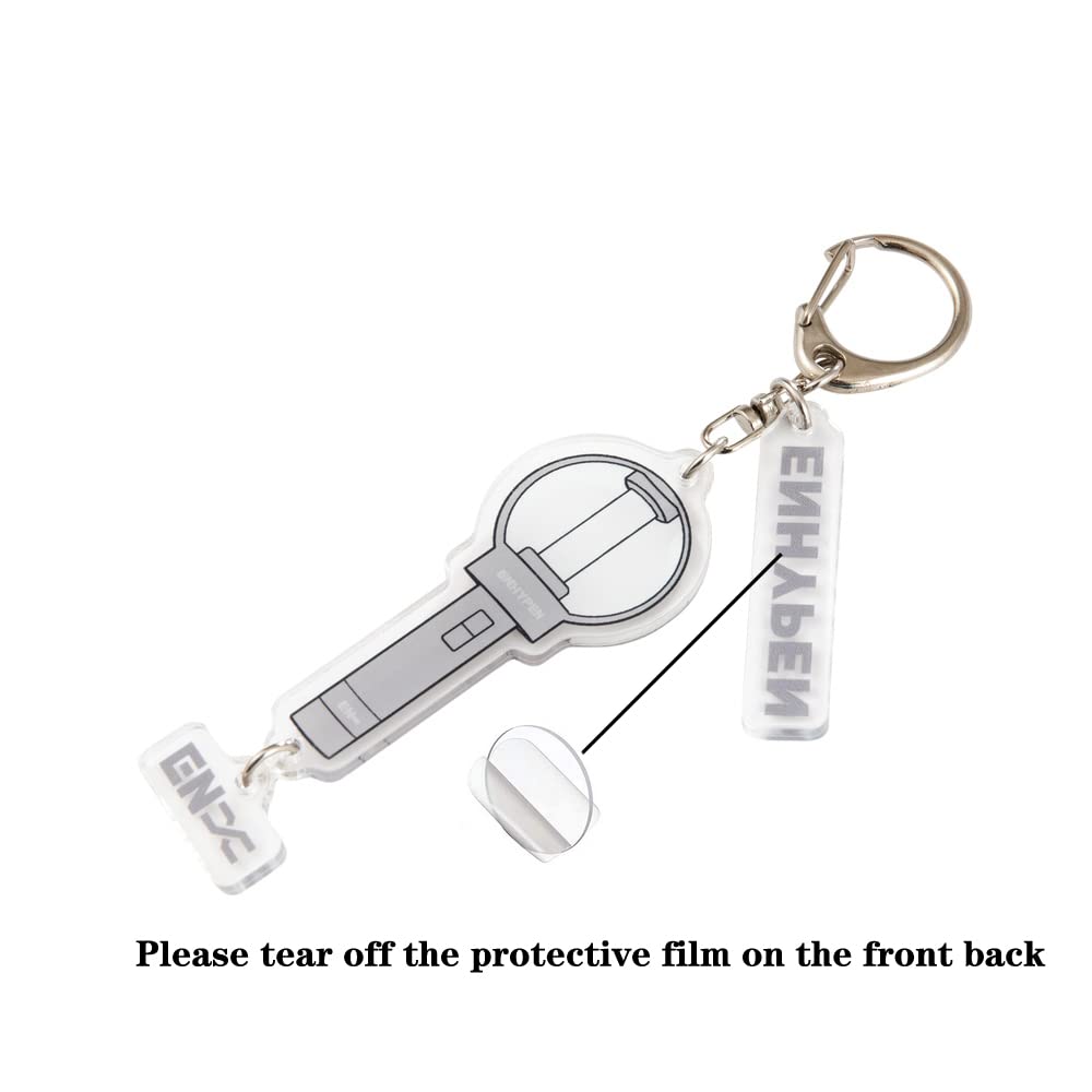 ENHYPEN Kpop Keychain - Official ENGENE Fan Merchandise | Cute Pendant Keyring for Backpacks, School Bags & Accessories | Perfect Kpop Gift for Fans | Use for Keys, Purse Charms & Fan Collection Decor