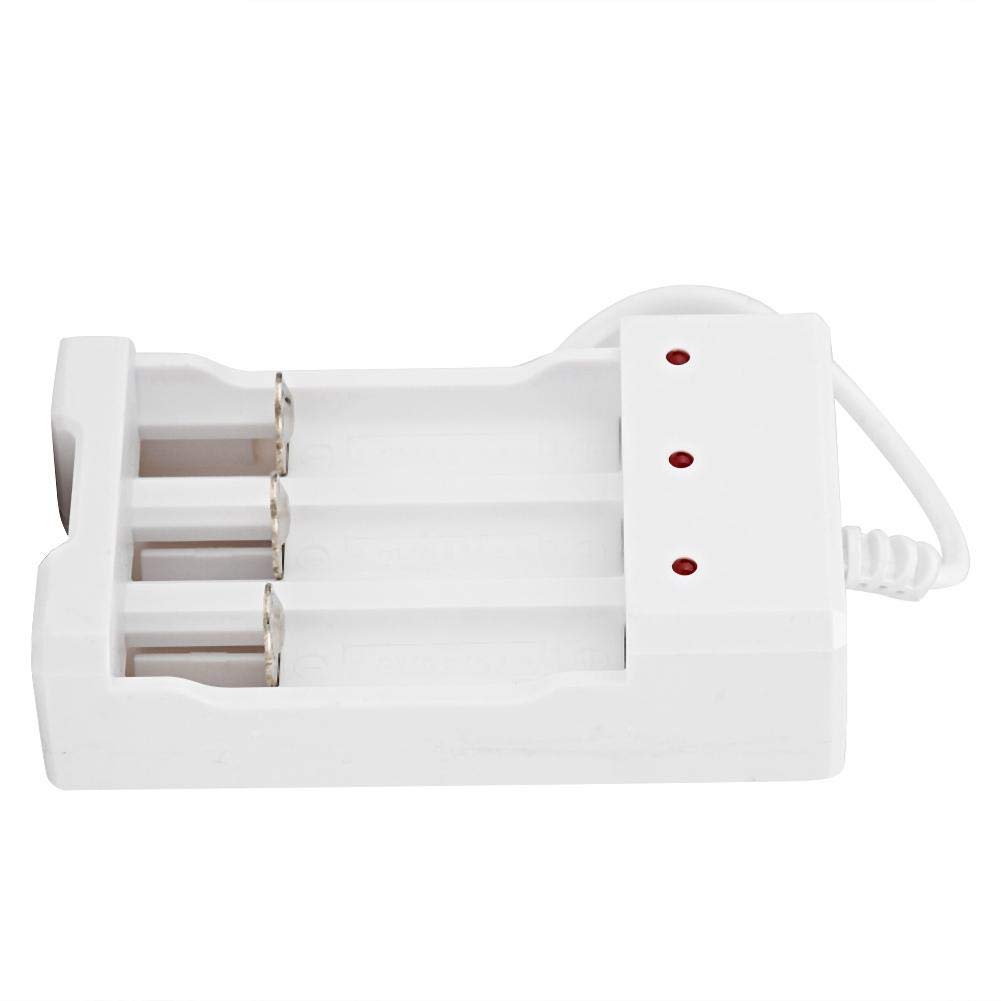 Portable 3-Slot AA AAA Rechargeable Battery Charger with USB - Fast Charging for Home, Travel & Emergency Power (Compatible with NiMH Batteries)